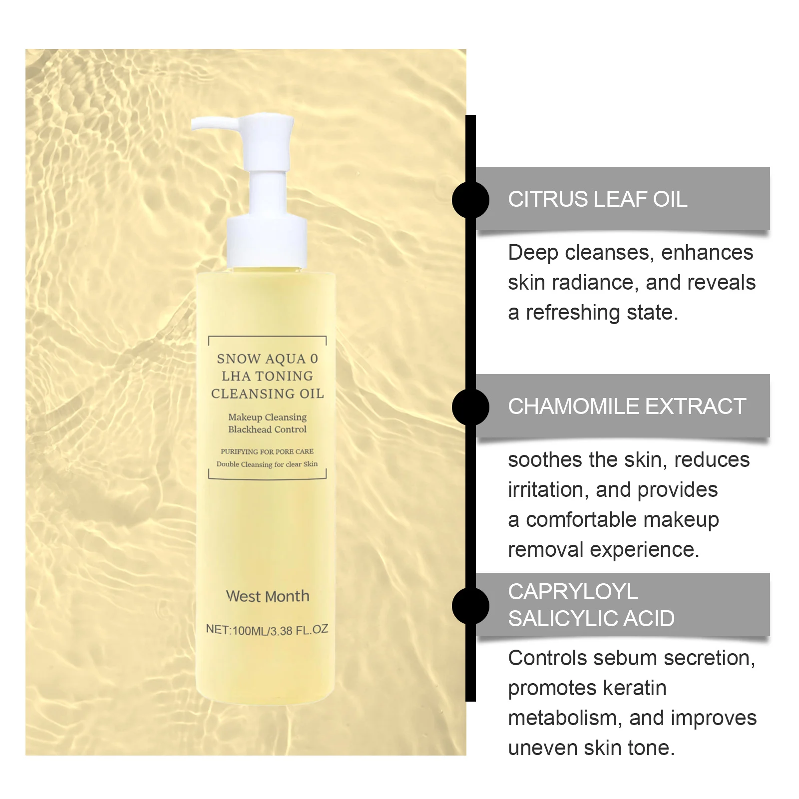 Citrus Gentle Cleansing Oil 100ml Hydrating Makeup Remover for Pore Care 8 citrus gentle cleansing oil 100ml wes hpx94wu7 desc 8