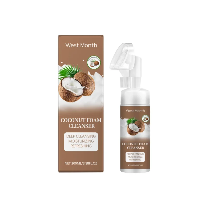 West Month Coconut Foam Cleanser 100ml for Oily & Acne-Prone Skin with Salicylic Acid