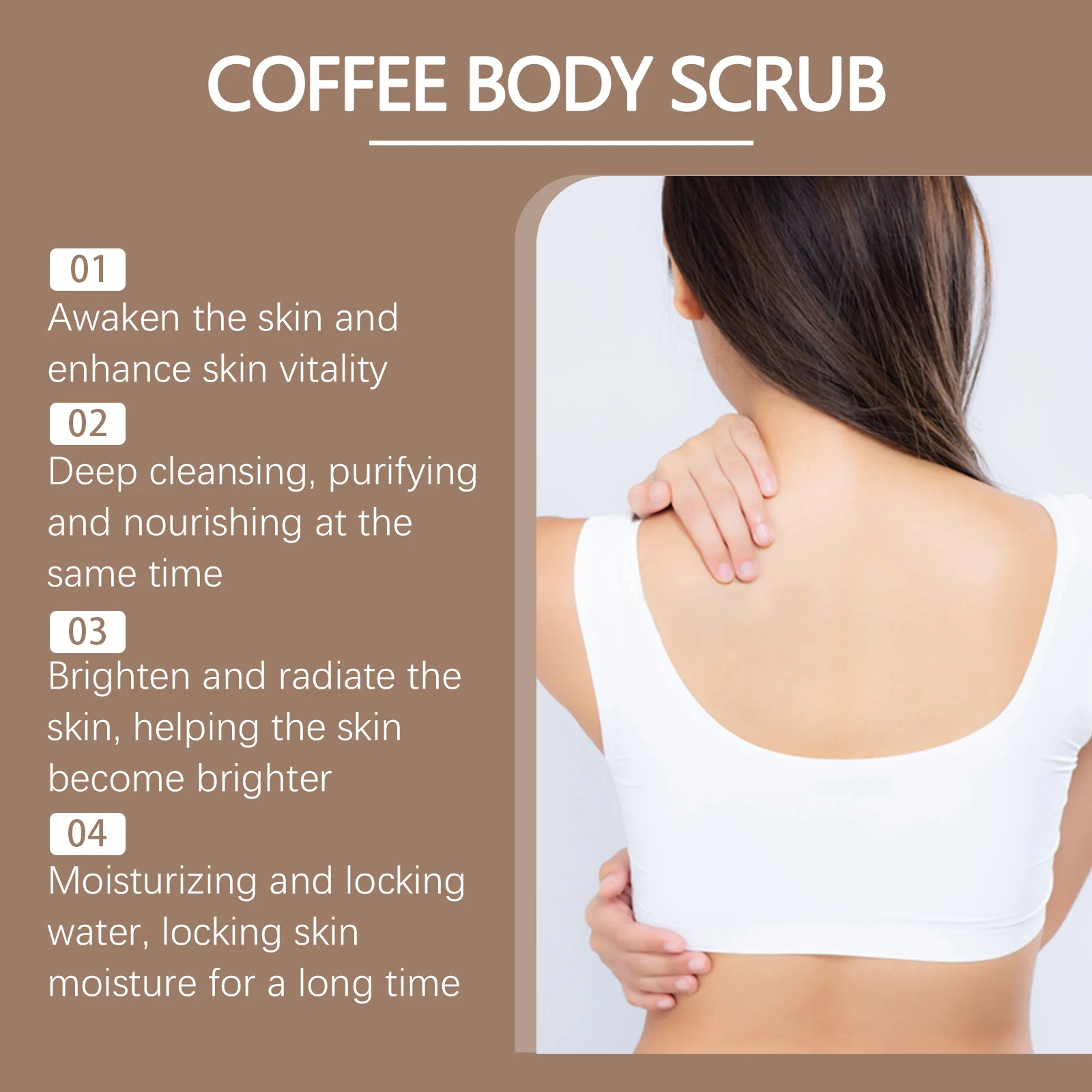 Coffee Body Scrub Exfoliating Gel with Niacinamide & Charcoal 50g 5 coffee body scrub exfoliating gel with niacinamide charcoal 50g wes jh896jk9 desc 5