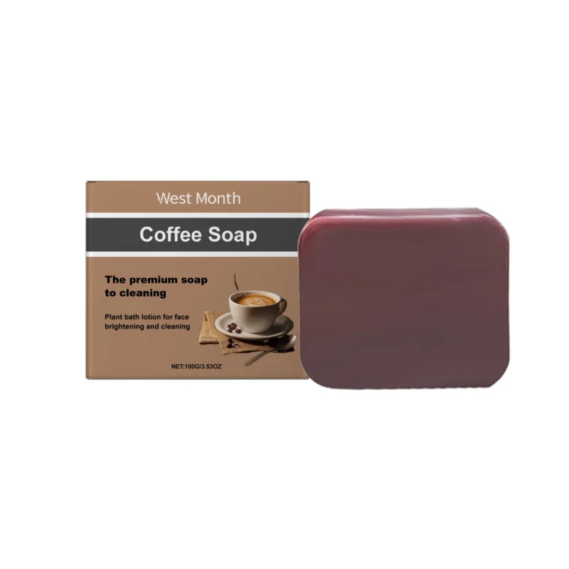 West Month Coffee Soap with Turmeric & Vitamin E for Deep Cleansing & Brightening