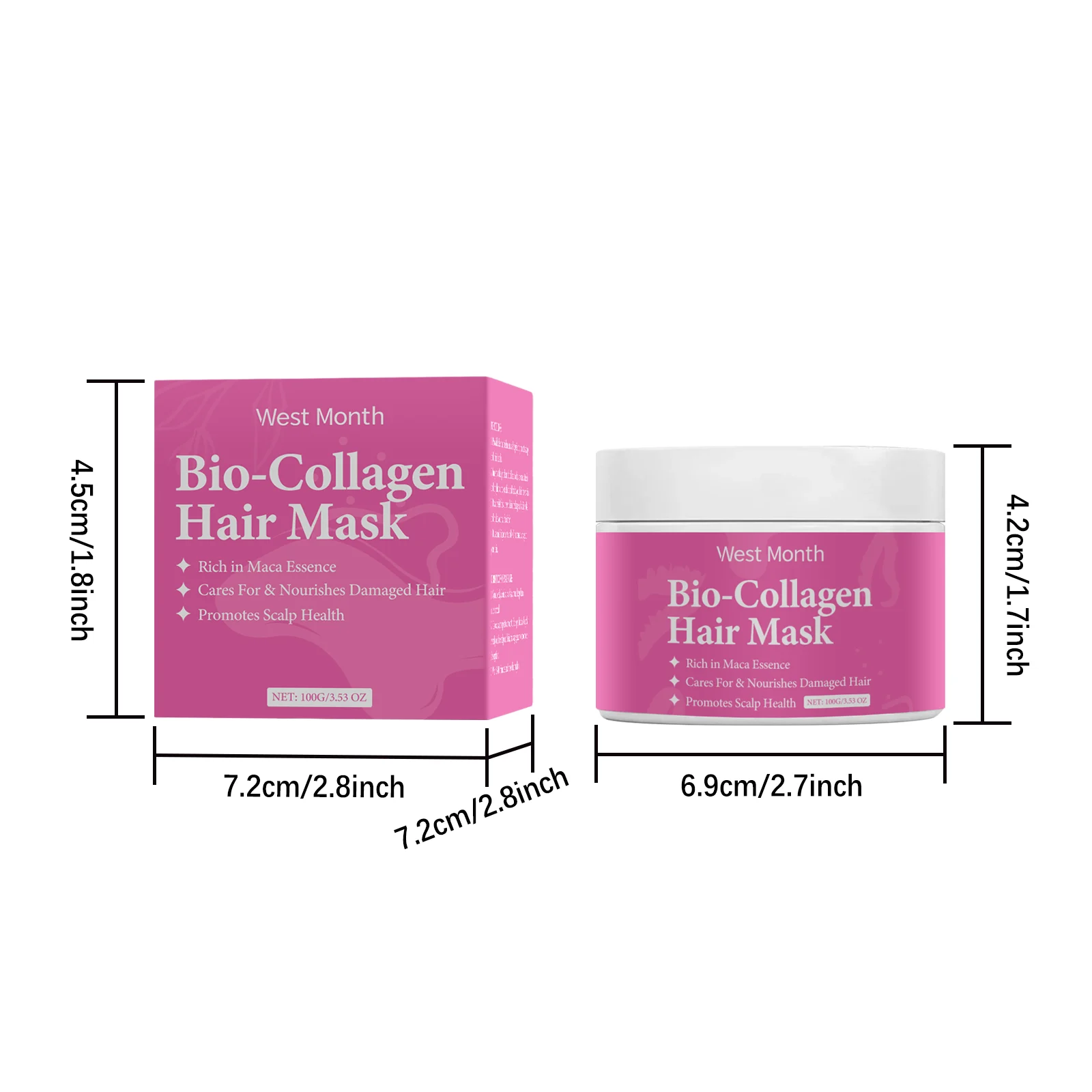 Collagen Hair Mask Deep Repair Treatment Frizz Control Nourishing Hair Care 100g 1 collagen hair mask deep repair 100g wes 5fvc9gnf desc 1