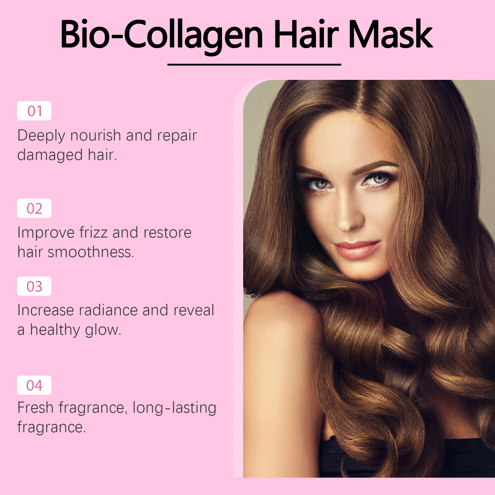 Collagen Hair Mask Deep Repair Treatment Frizz Control Nourishing Hair Care 100g 8 collagen hair mask deep repair 100g wes 5fvc9gnf desc 8