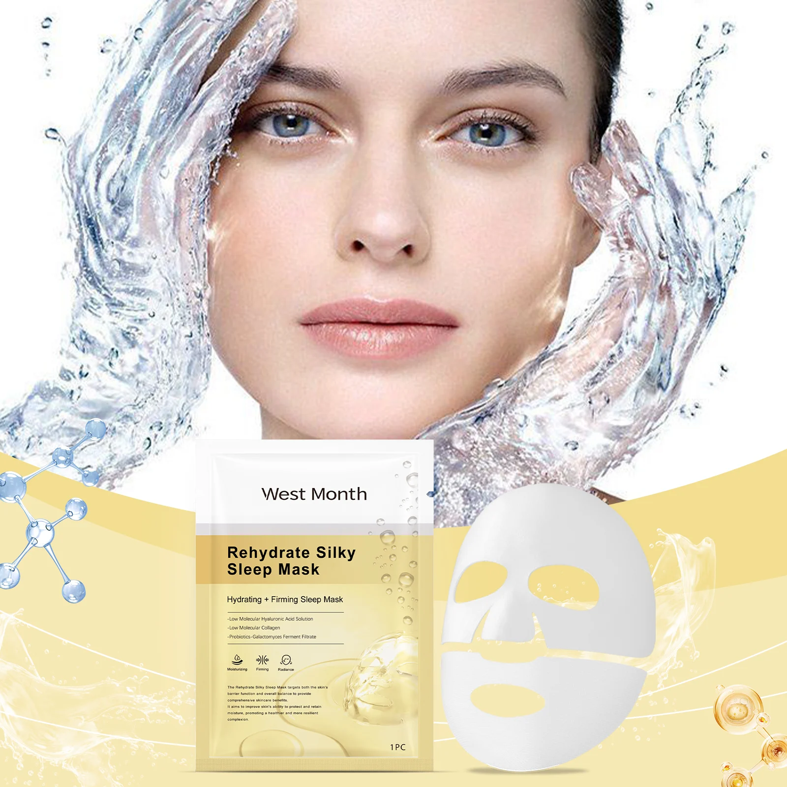 Collagen Hydrating Face Mask Sheet Nourishing Moisturizing & Firming 2 collagen hydrating face mask sheet wes v7vvbbwy desc 2