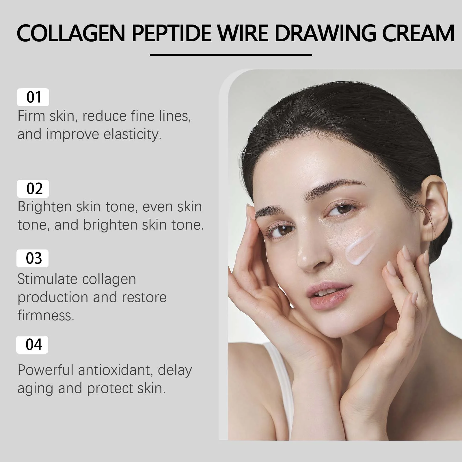 Collagen Peptide Firming Cream 50g for Anti-Aging, Lifting & Brightening 5 collagen peptide firming cream 50g wes dumkhs29 desc 5