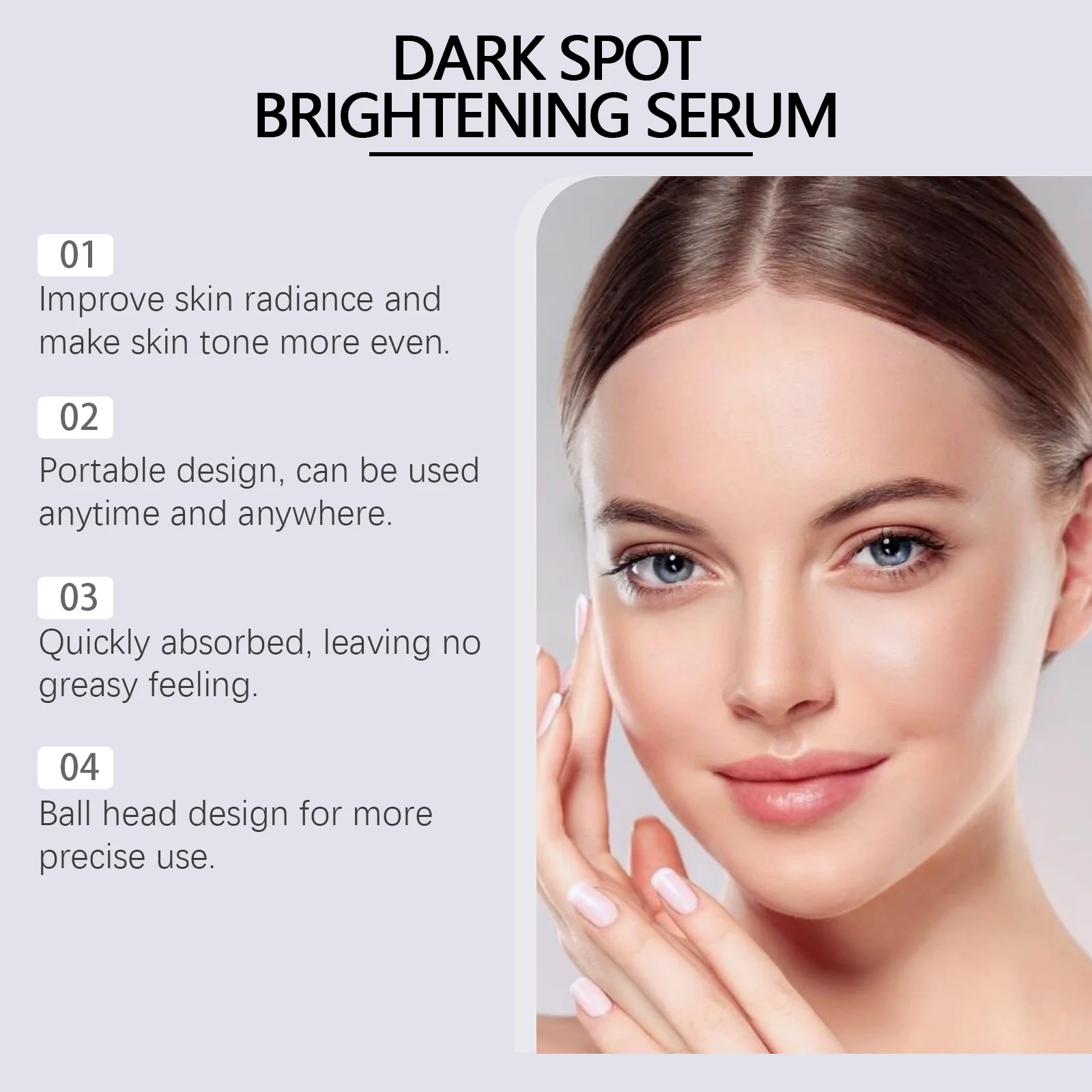 Dark Spot Brightening Serum Rollerball with Niacinamide & Hyaluronic Acid 20ml 5 dark spot brightening serum rollerball 20ml wes sdz2kvu7 desc 5