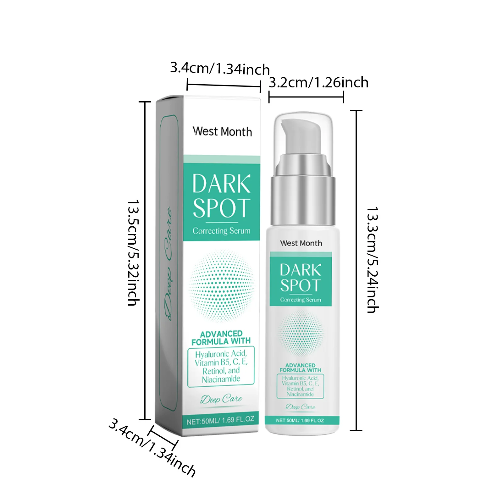 Dark Spot Correcting Serum with Retinol & Niacinamide 50ml for Brighter, Hydrated Skin 1 dark spot correcting serum retinol niacinamide 50ml wes 4bxctyp4 desc 1