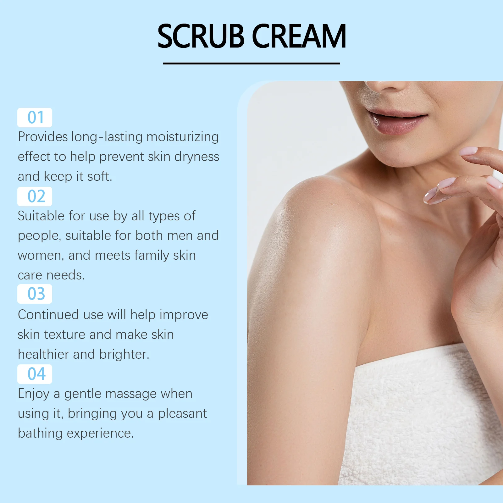 Exfoliating Body Scrub for All Skin Types 100g with Sea Salt & Glycerin 5 exfoliating body scrub 100g sea salt glycerin wes 42qaf9dz desc 5