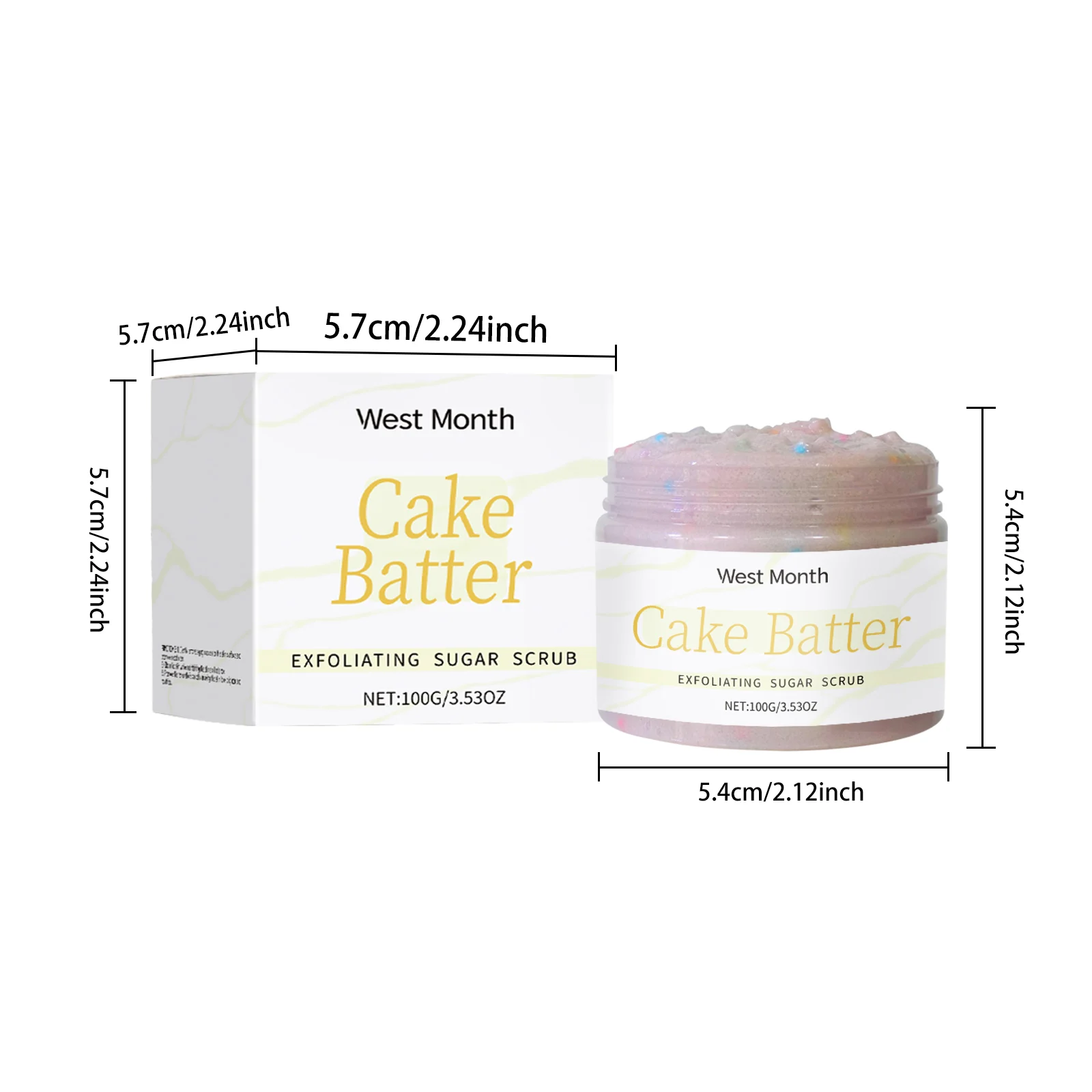 Exfoliating Sugar Scrub Gentle Dead Skin Removal Moisturizing Body Scrub 100ml 1 exfoliating sugar scrub gentle body scrub 100ml wes hbt8v98e desc 1