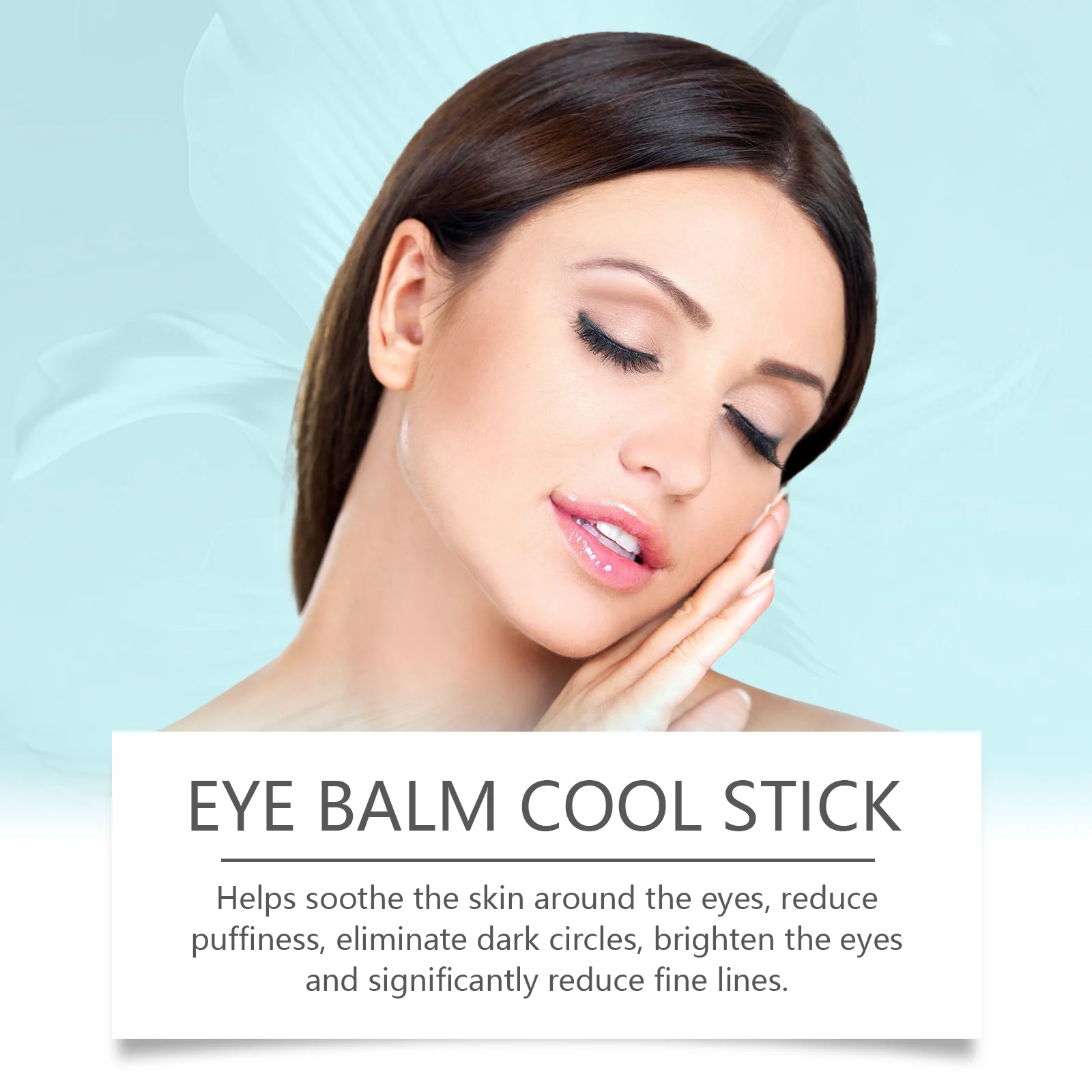 Eye Balm Cooling Stick Moisturizing & Brightening for Under Eye Dark Circles Puffiness Fine Lines 7g 9 eye balm cooling stick moisturizing brightening 7g wes hfvzqhyh desc 9