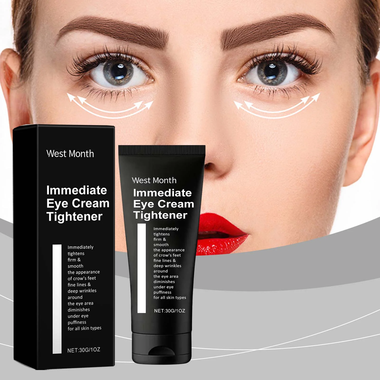 West Month Immediate Eye Cream Tightener Reduce Fine Lines Wrinkles Hydrates Skin 2 eye cream tightener wes 4m4dkmqn desc 2