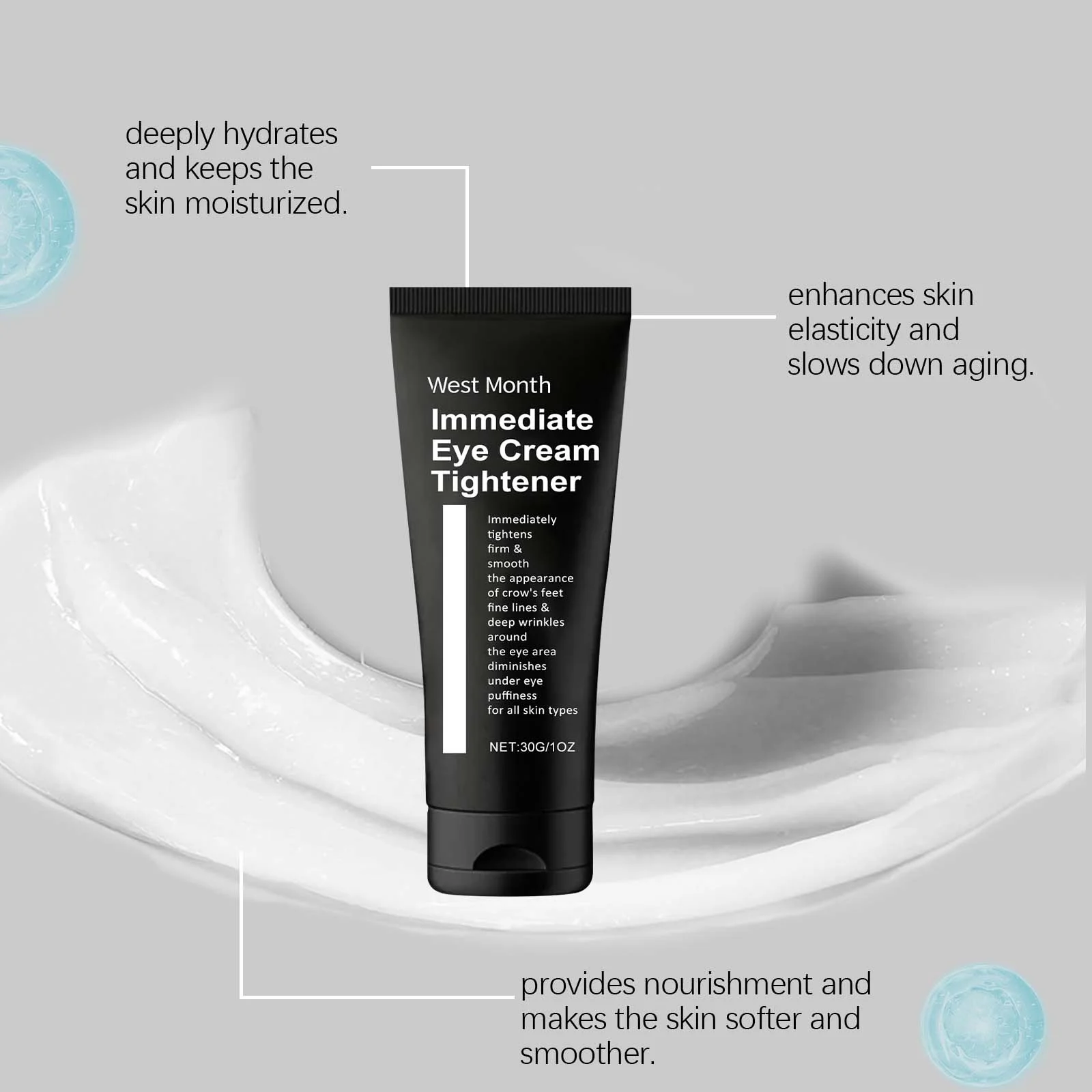 West Month Immediate Eye Cream Tightener Reduce Fine Lines Wrinkles Hydrates Skin 8 eye cream tightener wes 4m4dkmqn desc 8
