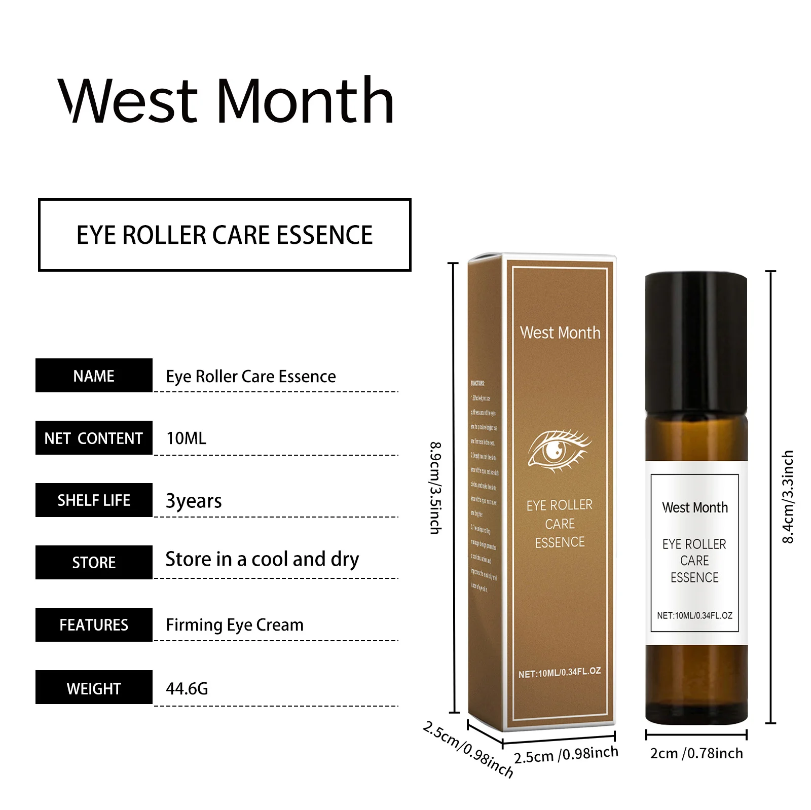 Eye Roller Care Essence Deeply Moisturizes and Smooths Fine Lines 10ml 1 eye roller care essence 10ml wes fma6hjec desc 1