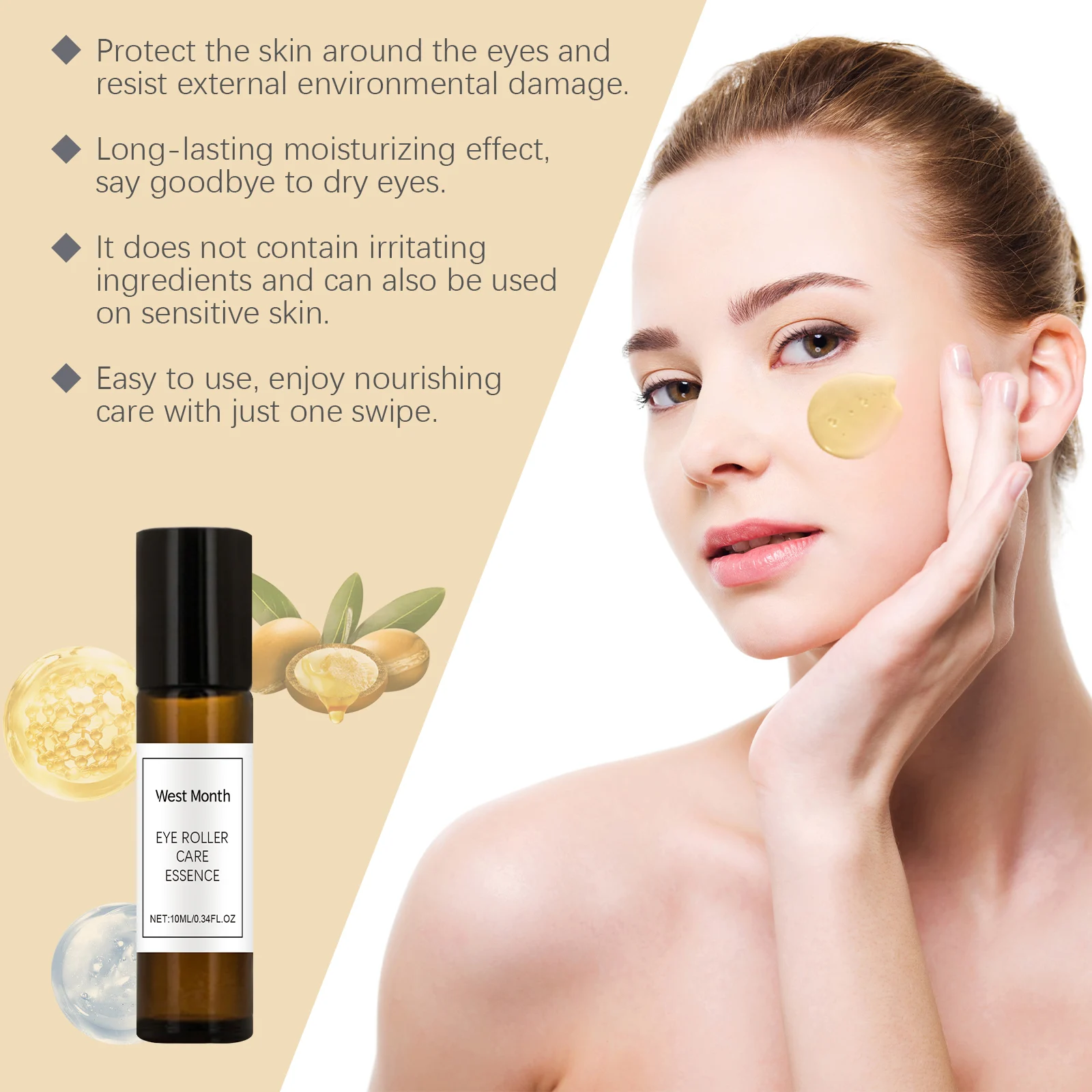 Eye Roller Care Essence Deeply Moisturizes and Smooths Fine Lines 10ml 8 eye roller care essence 10ml wes fma6hjec desc 8