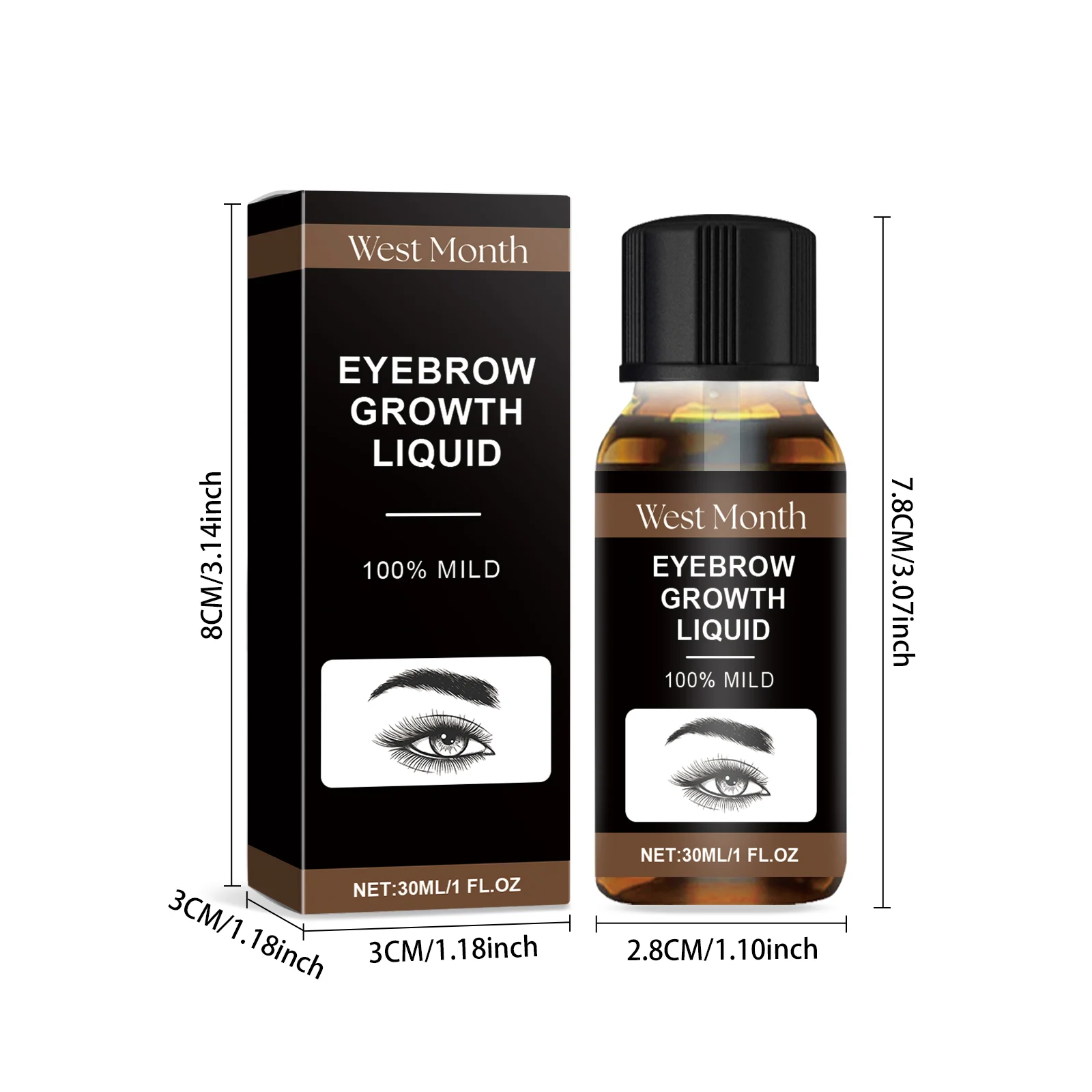 Eyebrow Growth Oil for Repair and Nourishment 30ml 1 eyebrow growth oil repair nourishment 30ml wes utmd8r5k desc 1