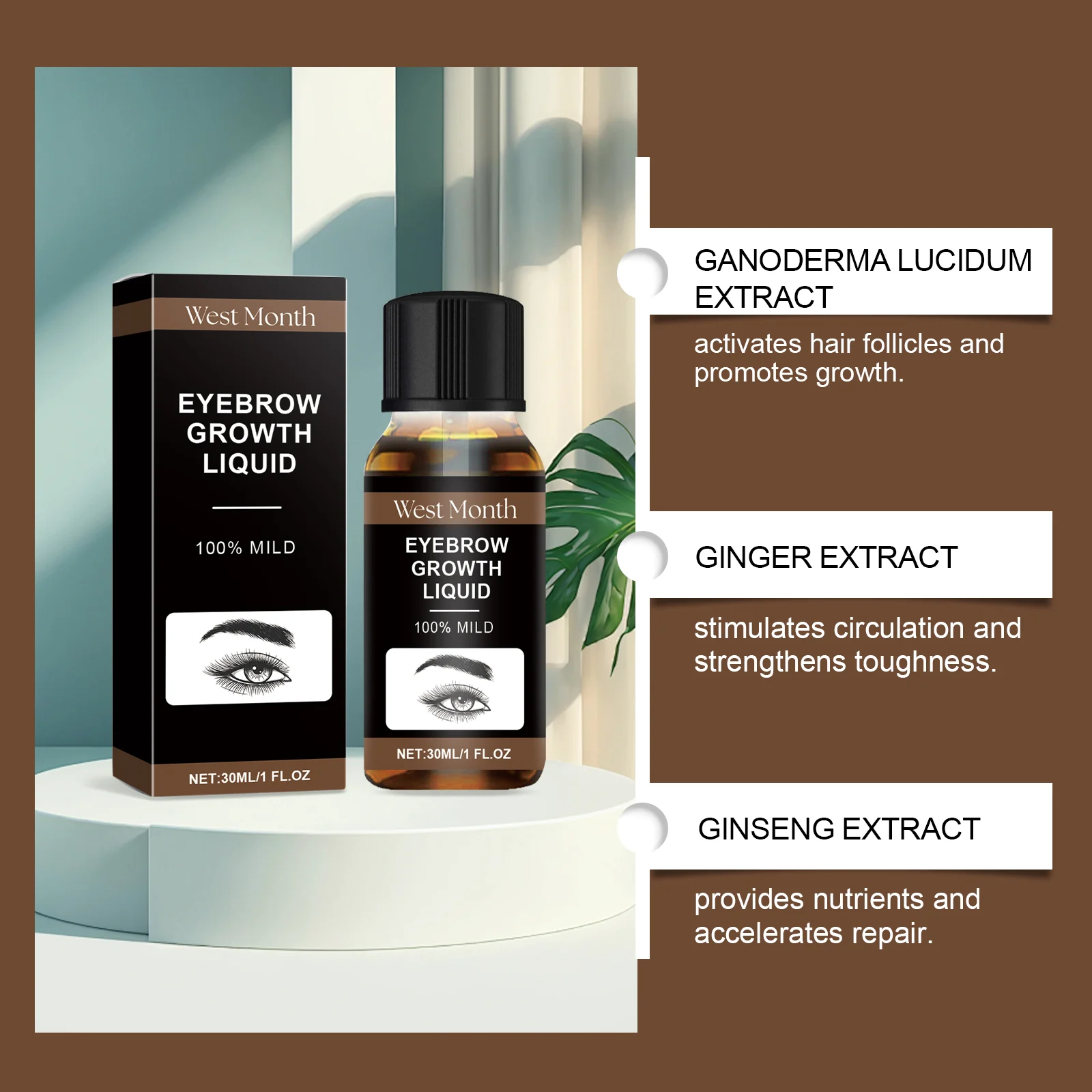Eyebrow Growth Oil for Repair and Nourishment 30ml 8 eyebrow growth oil repair nourishment 30ml wes utmd8r5k desc 8