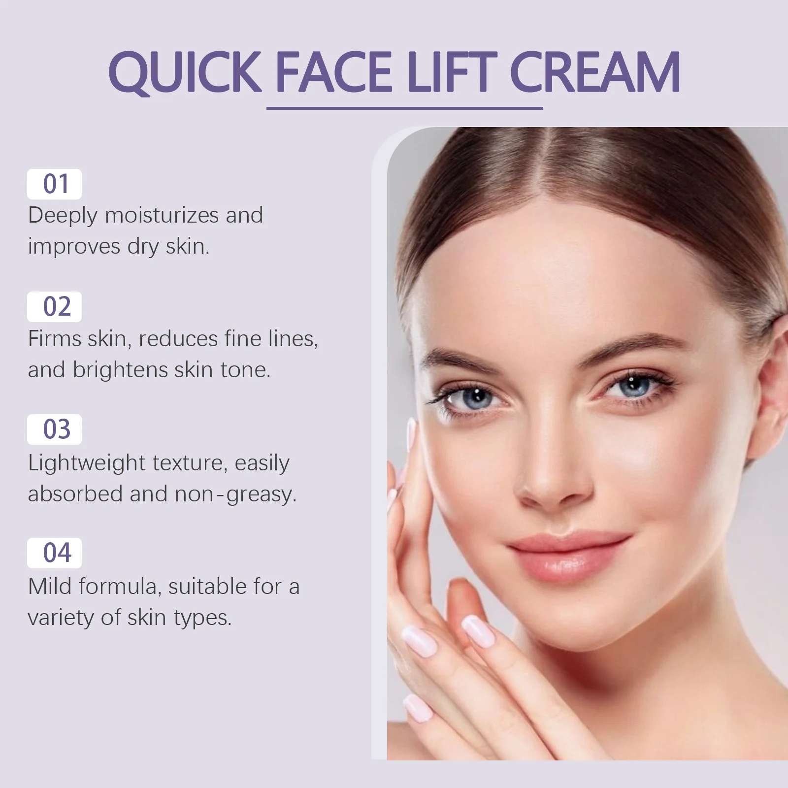 West Month Hyaluronic Acid Face Lift Cream - Quick Anti-Aging & Moisturizing 8 face lift moisturizing cream wes byf5rgtu desc 8