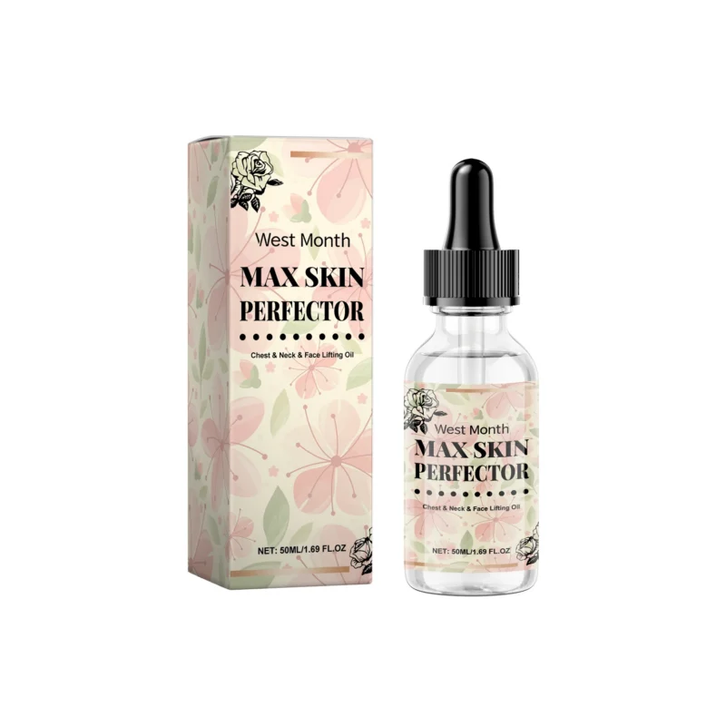 West Month Face, Chest, and Neck Lifting Oil with Sweet Almond Oil and Vitamins for Deep Moisturizing and Firming