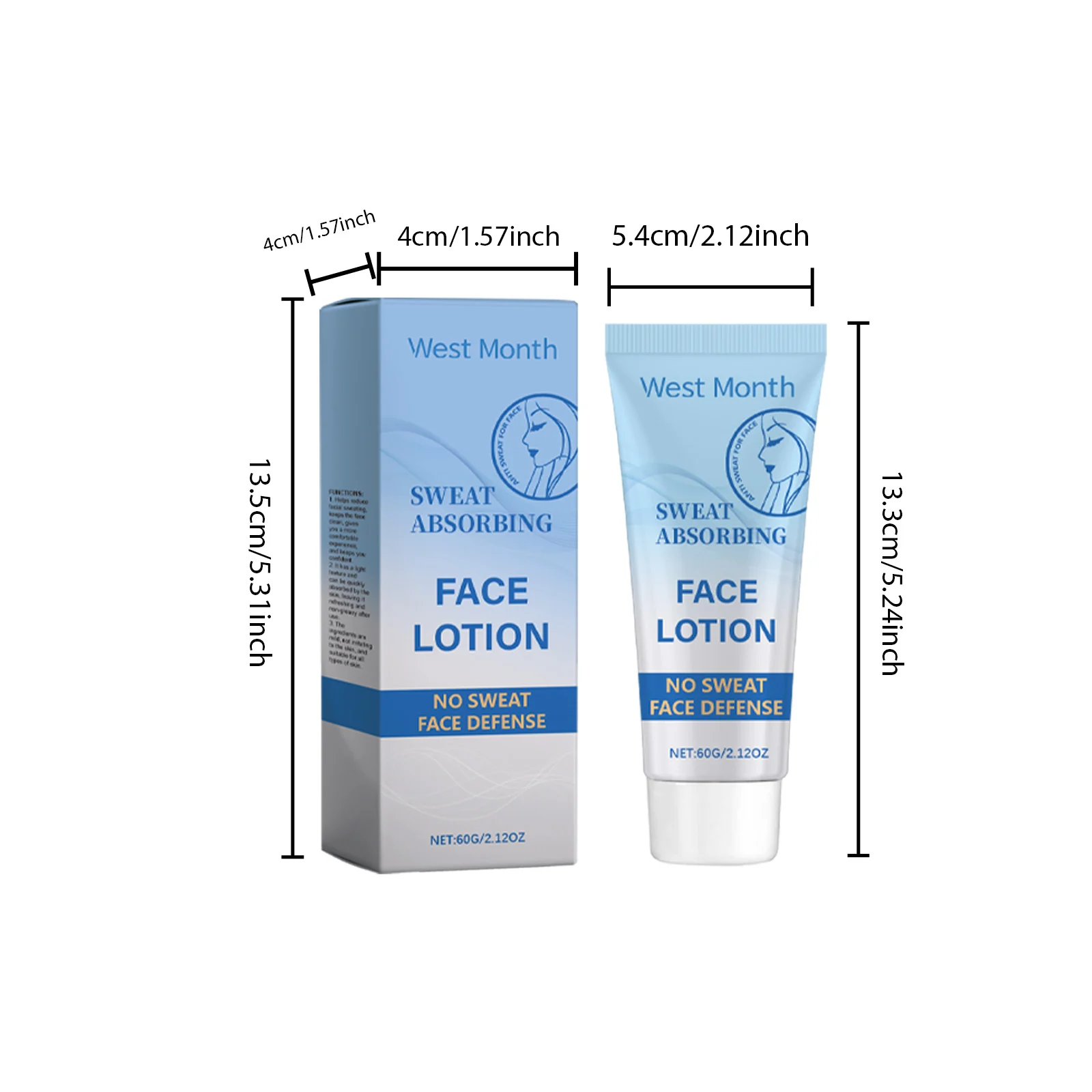 Facial Antiperspirant Lotion Oil Control Sweat Absorbing Face Cream 60g 1 facial antiperspirant lotion oil control sweat absorbing face cream 60g wes prtn9uke desc 1