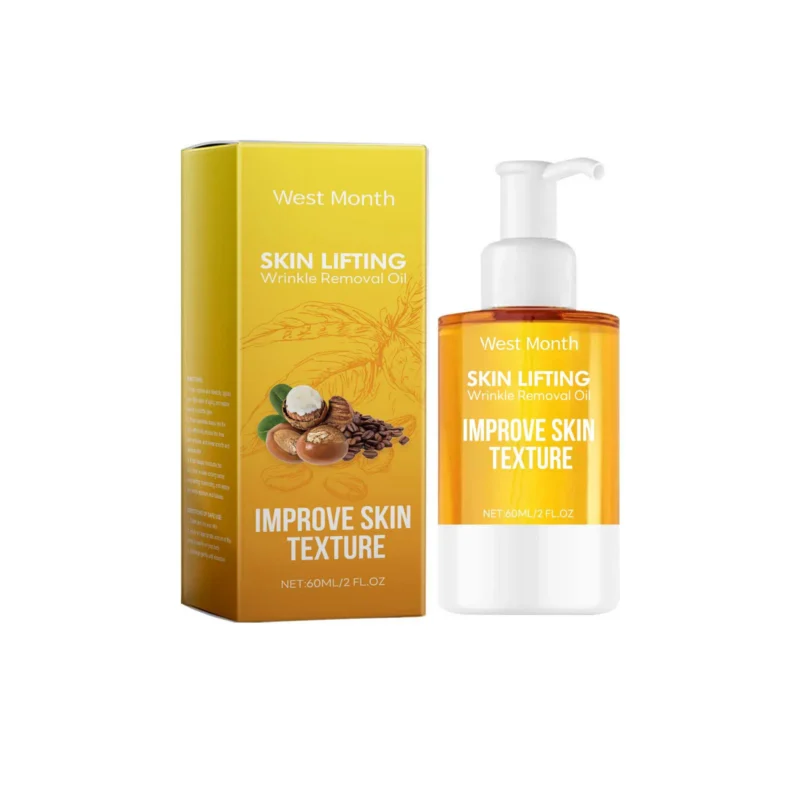 West Month Facial Firming Oil 60ml for reducing wrinkles and improving skin elasticity with shea butter and peptides