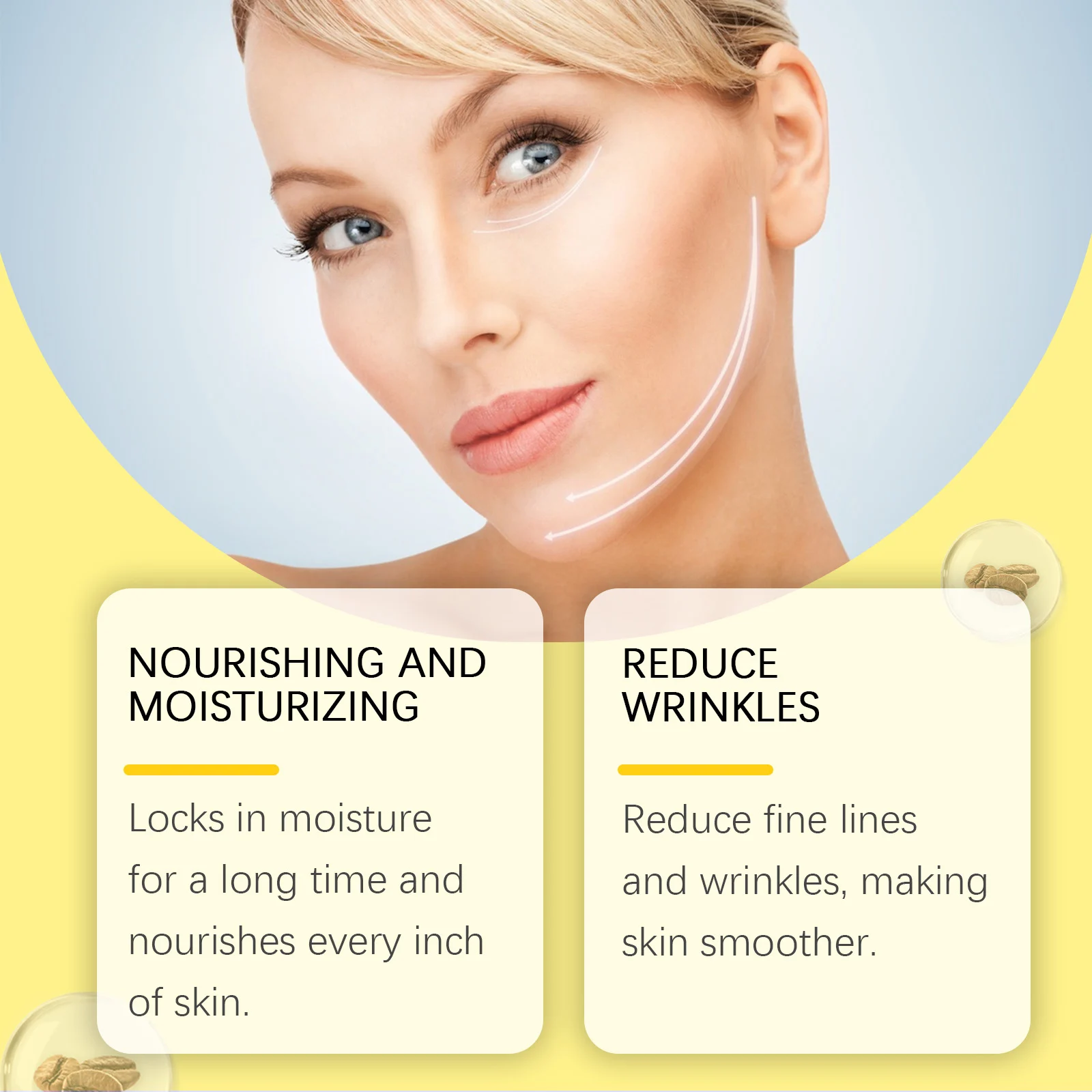 Facial Firming Oil 60ml - Tightening, Moisturizing & Anti-Aging Serum with Shea Butter & Copper Tripeptide 6 facial firming oil 60ml wes nr4c4ac7 desc 6