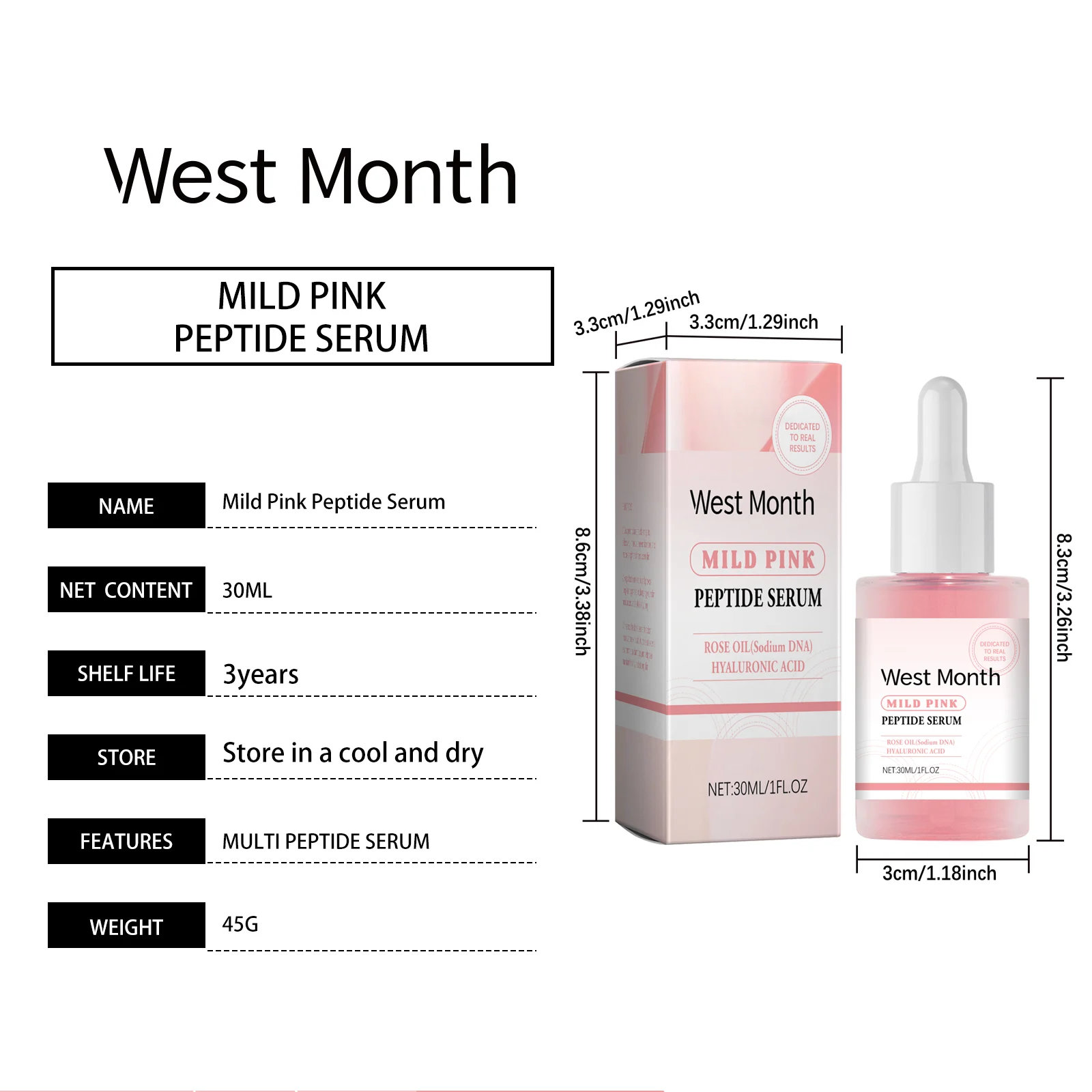 Facial Moisturizing Serum 30ml Copper Tripeptide-1 Hyaluronic Acid for Skin Barrier & Brightening 1 facial moisturizing serum copper tripeptide hyaluronic acid 30ml wes kux4zkv6 desc 1