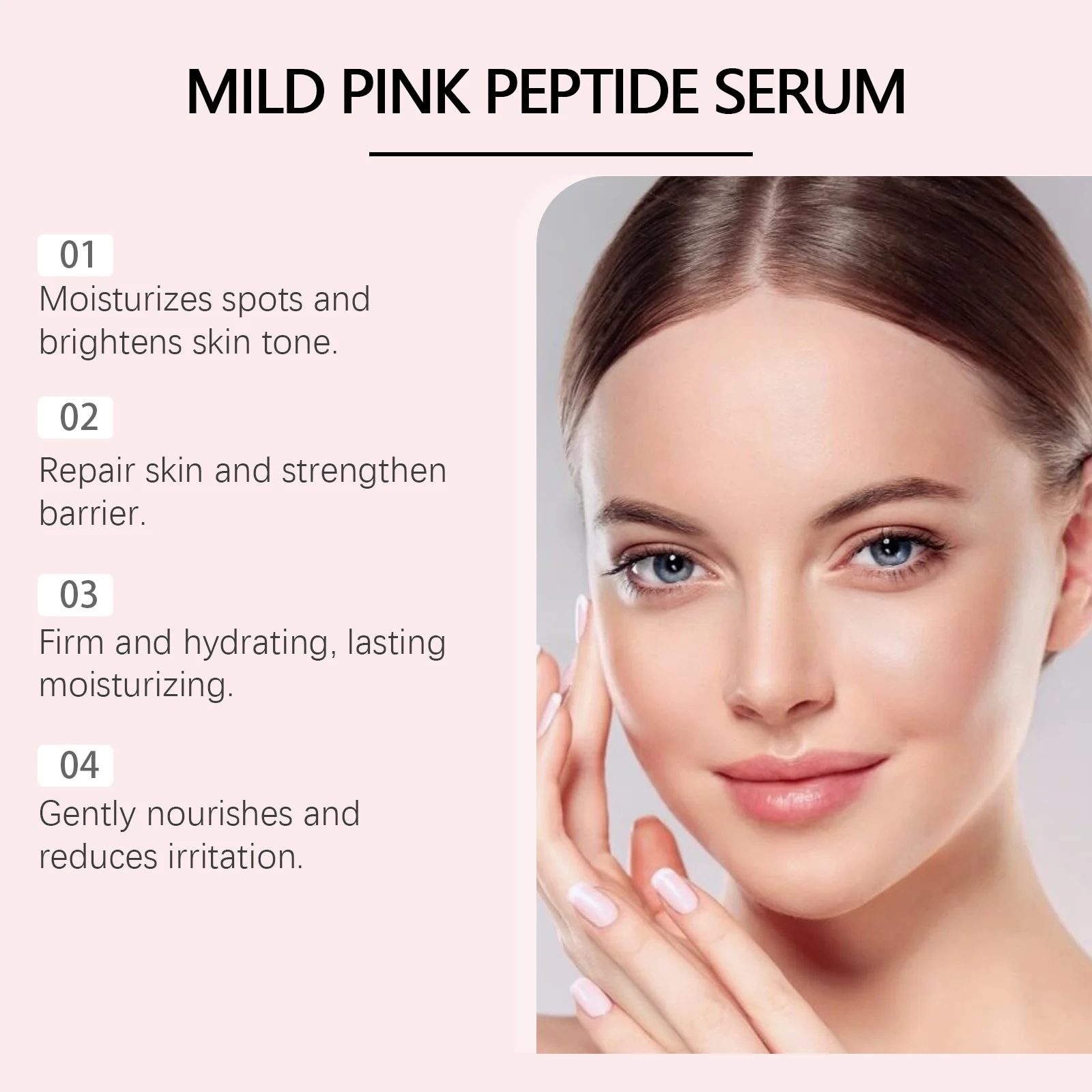 Facial Moisturizing Serum 30ml Copper Tripeptide-1 Hyaluronic Acid for Skin Barrier & Brightening 5 facial moisturizing serum copper tripeptide hyaluronic acid 30ml wes kux4zkv6 desc 5