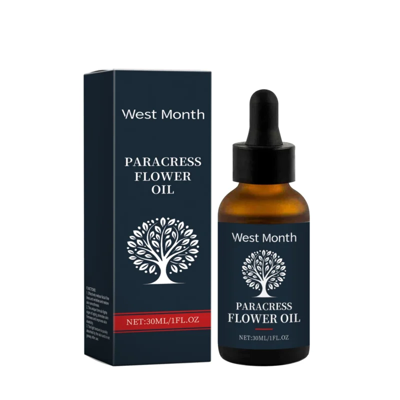 West Month Facial Serum Oil - Paracress Flower Oil for Deep Moisturizing & Wrinkle Reduction