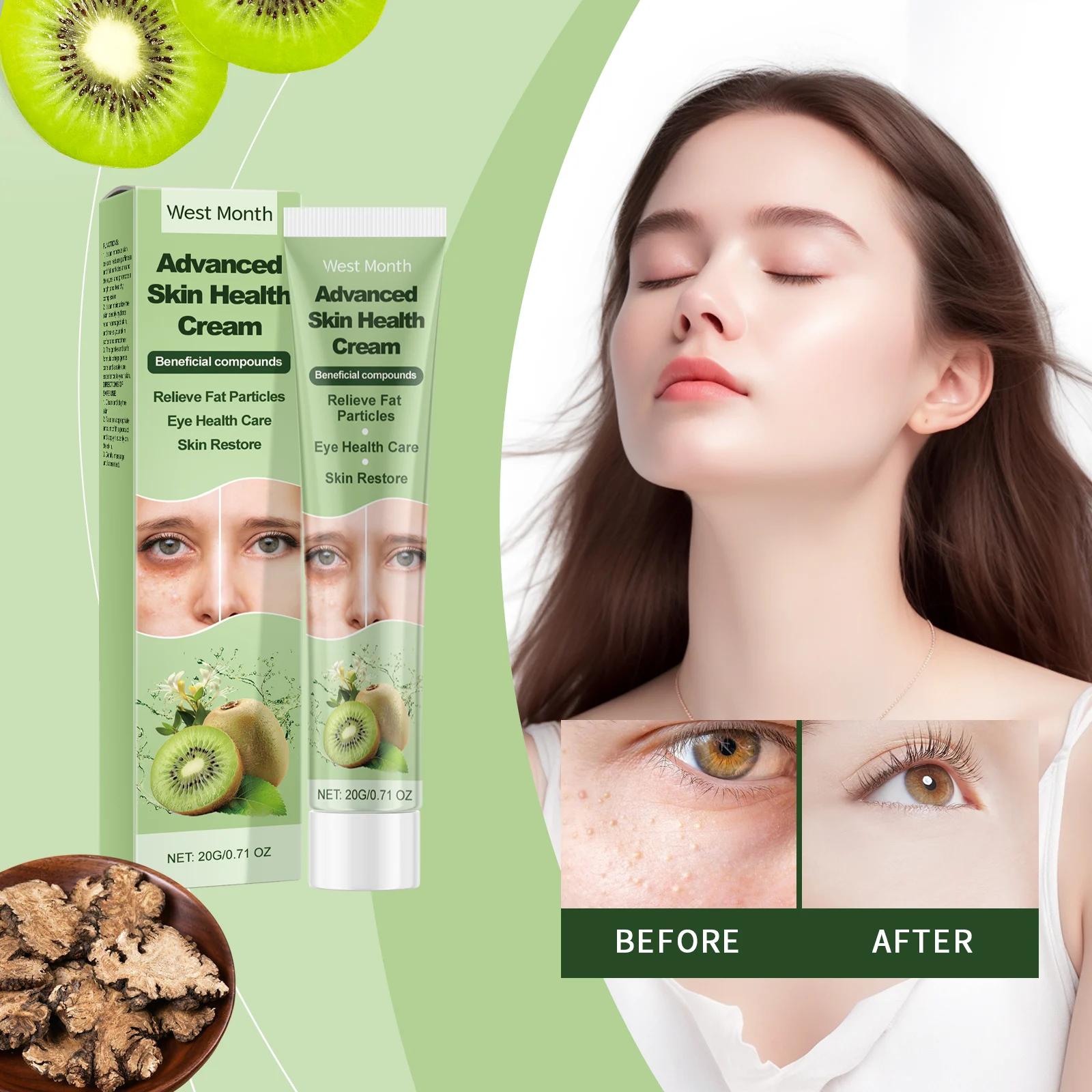 Fat Particle Repair Skin Cream | Soothing Moisturizer for Smooth & Healthy Skin 20g 2 fat particle repair skin cream 20g wes rapp62g3 desc 2
