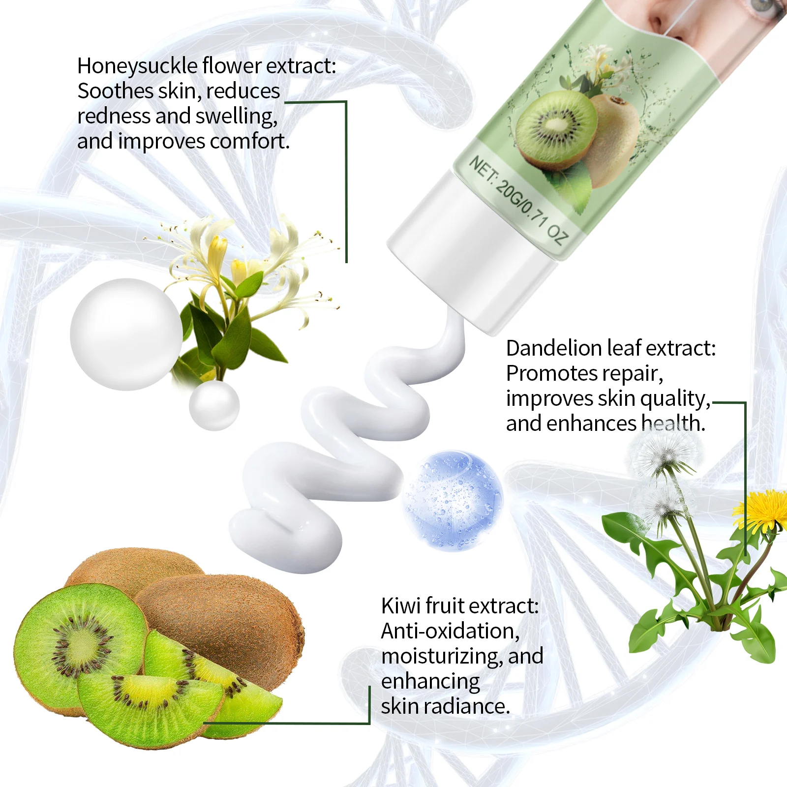 Fat Particle Repair Skin Cream | Soothing Moisturizer for Smooth & Healthy Skin 20g 6 fat particle repair skin cream 20g wes rapp62g3 desc 6