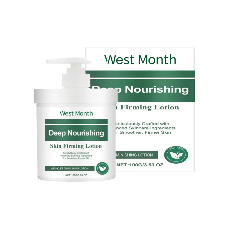 West Month Firming Body Lotion with Niacinamide and Hyaluronic Acid for deep hydration and improved skin elasticity