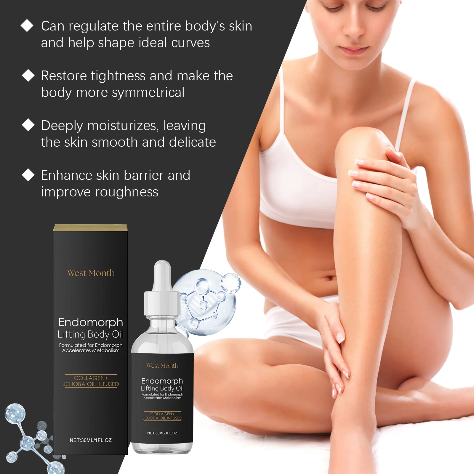 Firming Body Oil 30ml for Skin Tightening, Moisturizing & Contouring 5 firming body oil 30ml wes 9g24zw5q desc 5