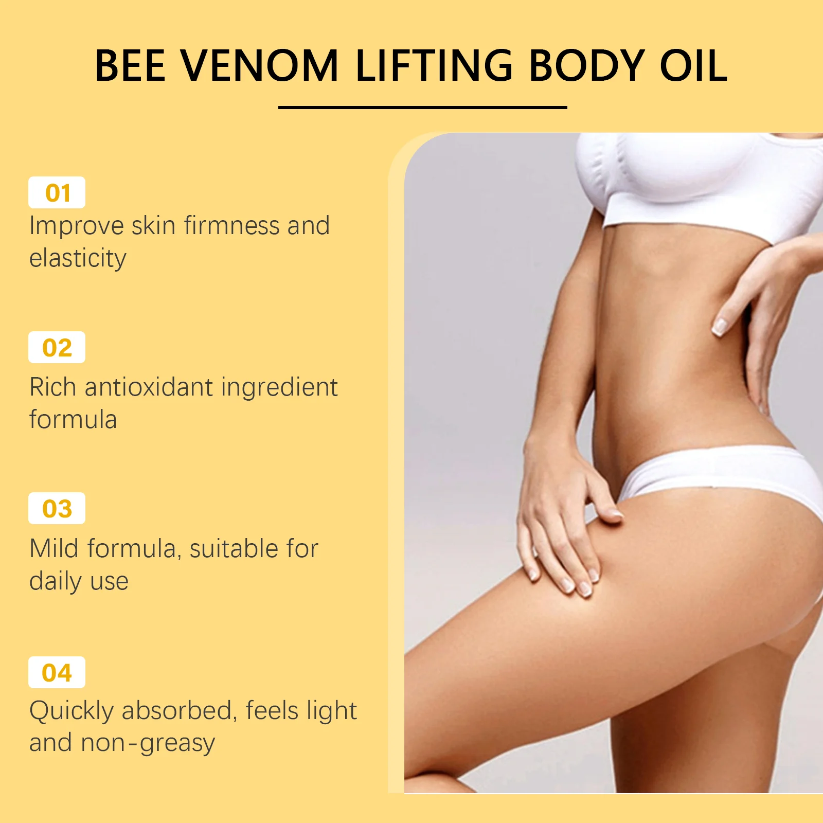 Firming Body Oil for Massage and Daily Care, Nourishing and Smoothing Skin 30ml 5 firming body oil massage daily care 30ml wes tpn8ggzw desc 5