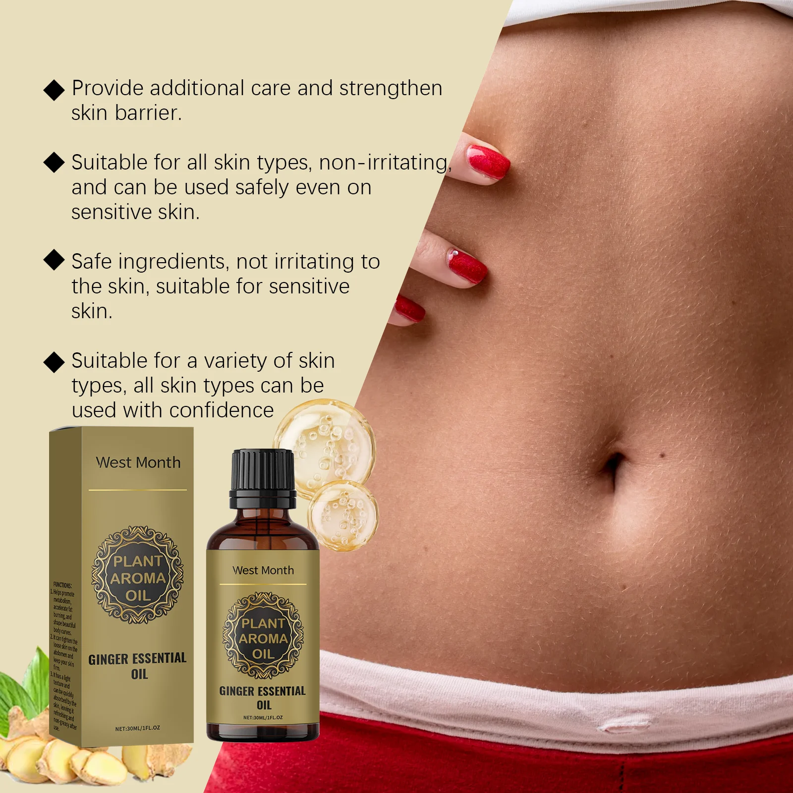 Firming Body Oil Skin Tightening Botanical Essence Moisturizing & Firming Lazy Body Care Oil 4 firming body oil skin tightening botanical essence 30ml wes dagsdtbs desc 4