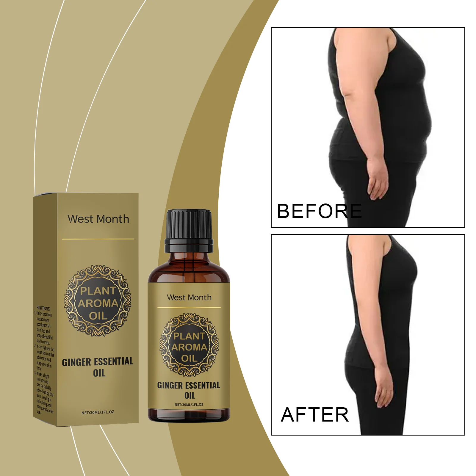 Firming Body Oil Skin Tightening Botanical Essence Moisturizing & Firming Lazy Body Care Oil 8 firming body oil skin tightening botanical essence 30ml wes dagsdtbs desc 8