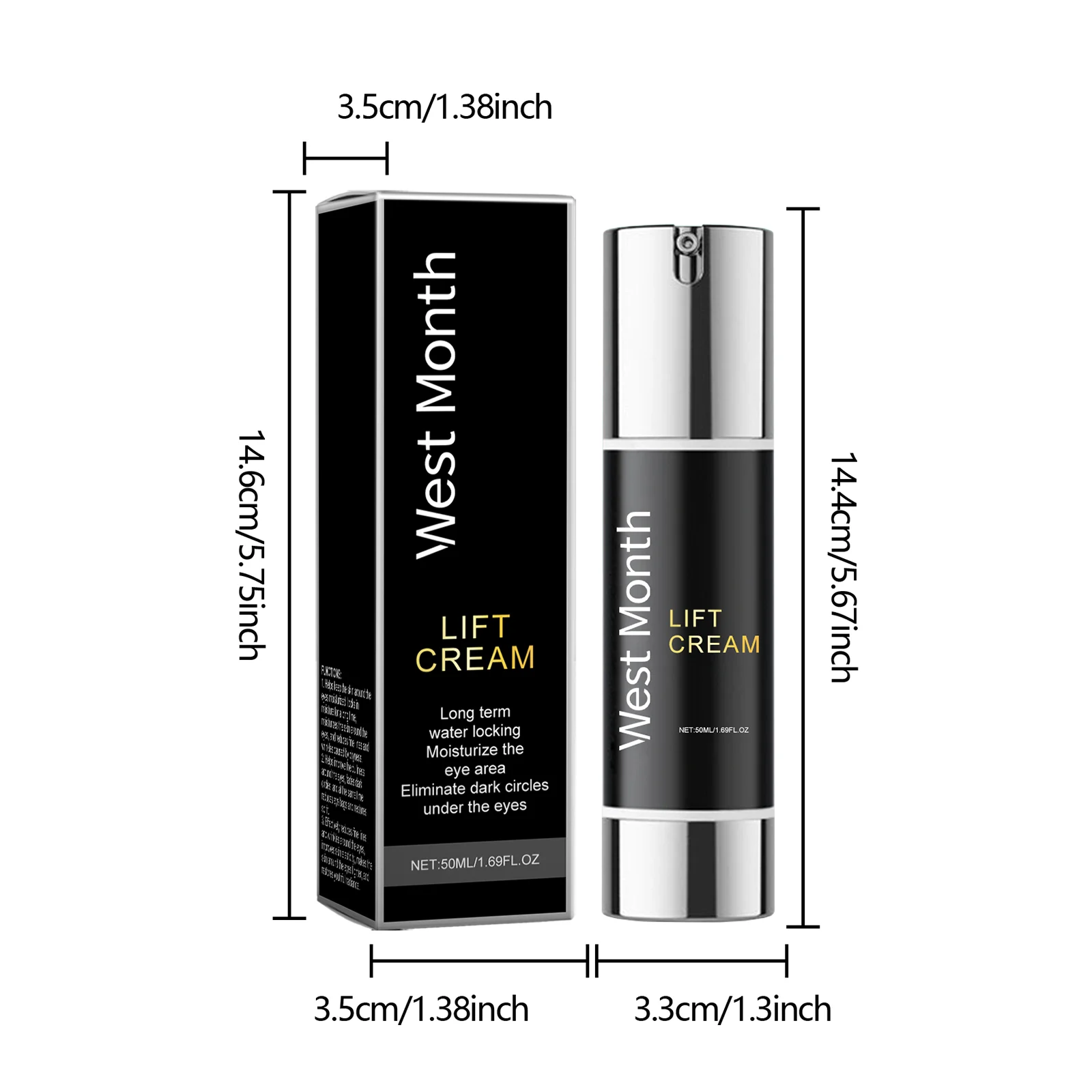 Firming Eye Cream 50ml for Wrinkles, Dark Circles & Hydration with Retinol & Collagen 1 firming eye cream 50ml retinol collagen wes nf7kqp8r desc 1