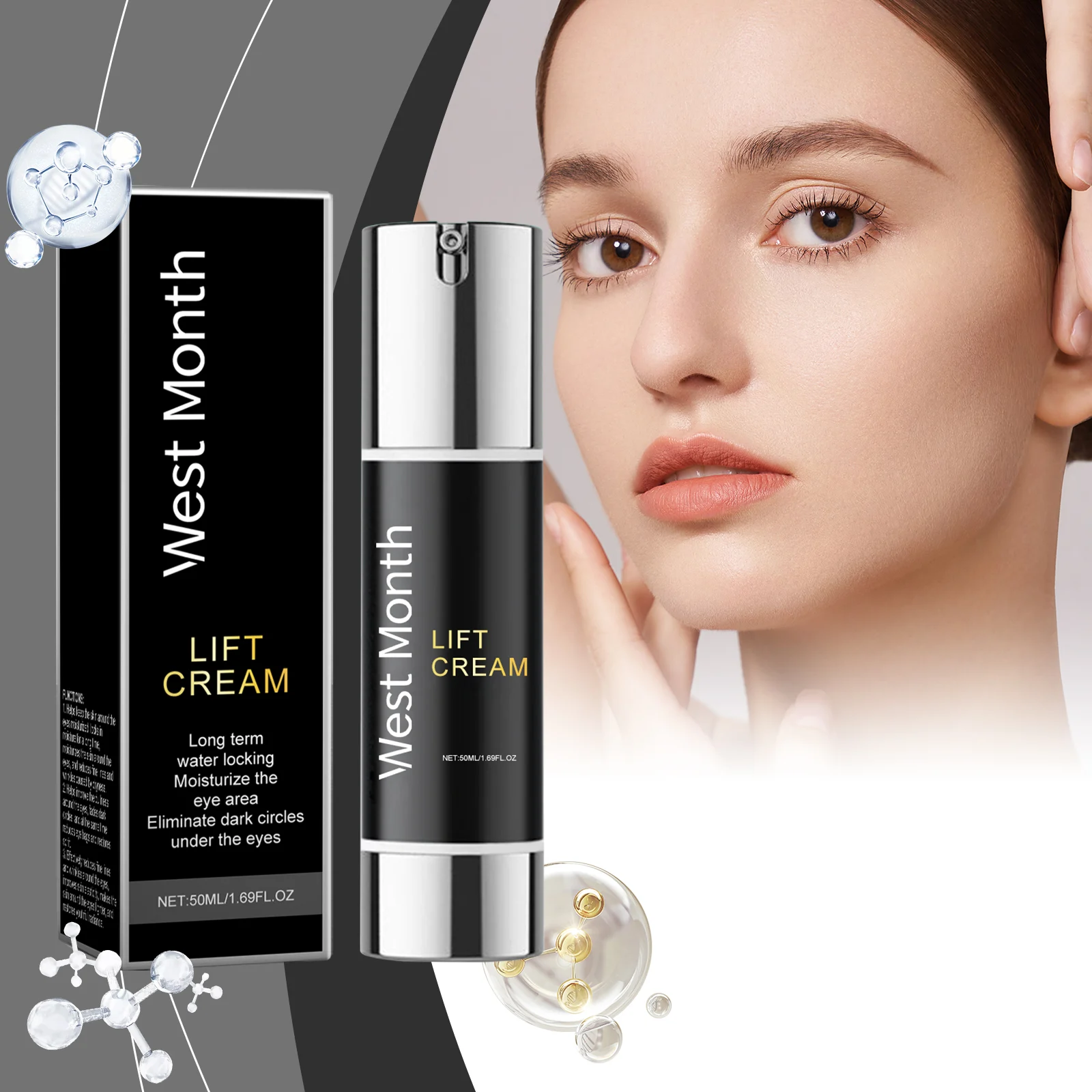Firming Eye Cream 50ml for Wrinkles, Dark Circles & Hydration with Retinol & Collagen 2 firming eye cream 50ml retinol collagen wes nf7kqp8r desc 2