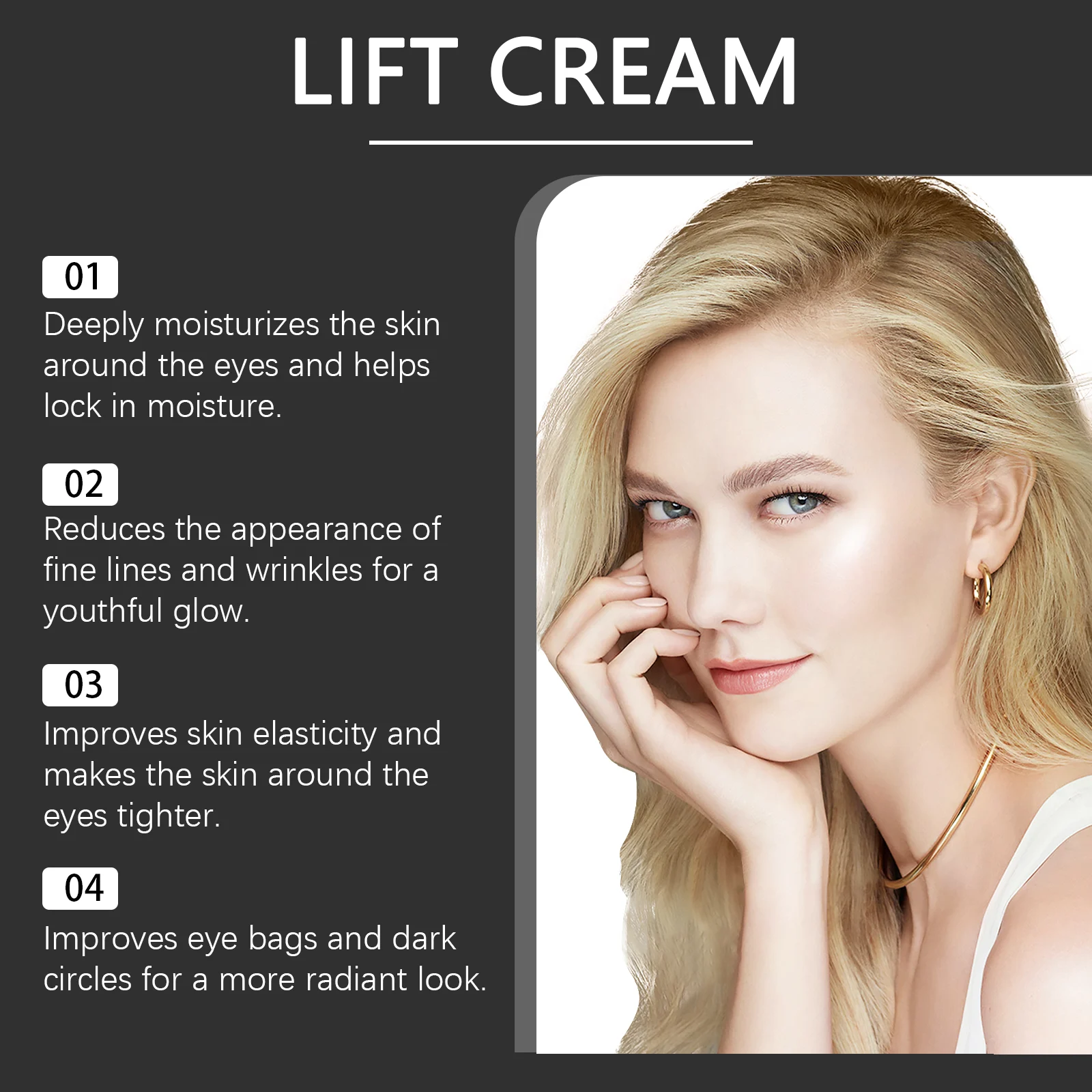 Firming Eye Cream 50ml for Wrinkles, Dark Circles & Hydration with Retinol & Collagen 7 firming eye cream 50ml retinol collagen wes nf7kqp8r desc 7