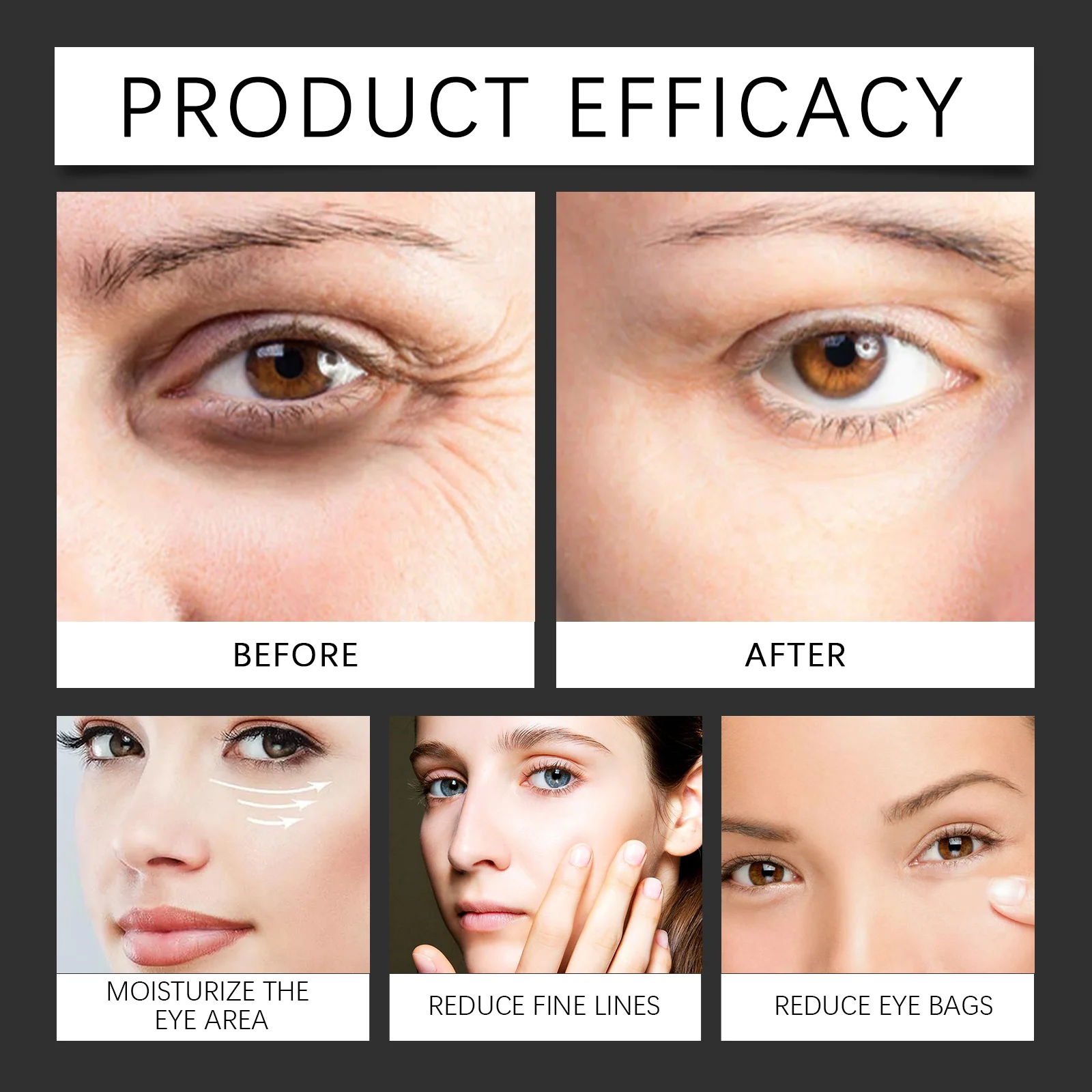 Firming Eye Cream 50ml for Wrinkles, Dark Circles & Hydration with Retinol & Collagen 9 firming eye cream 50ml retinol collagen wes nf7kqp8r desc 9