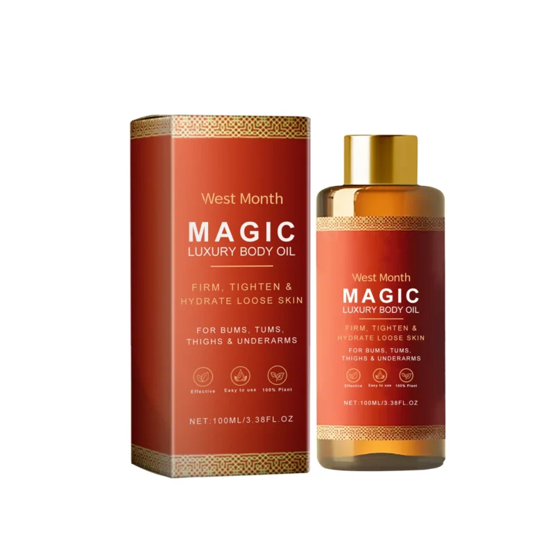West Month Firming & Moisturizing Body Oil for Bums Tums Thighs Underarms