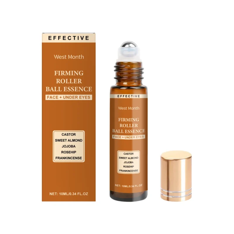 West Month Firming Roller Ball Essence for Face and Under Eyes with Castor & Jojoba Oil