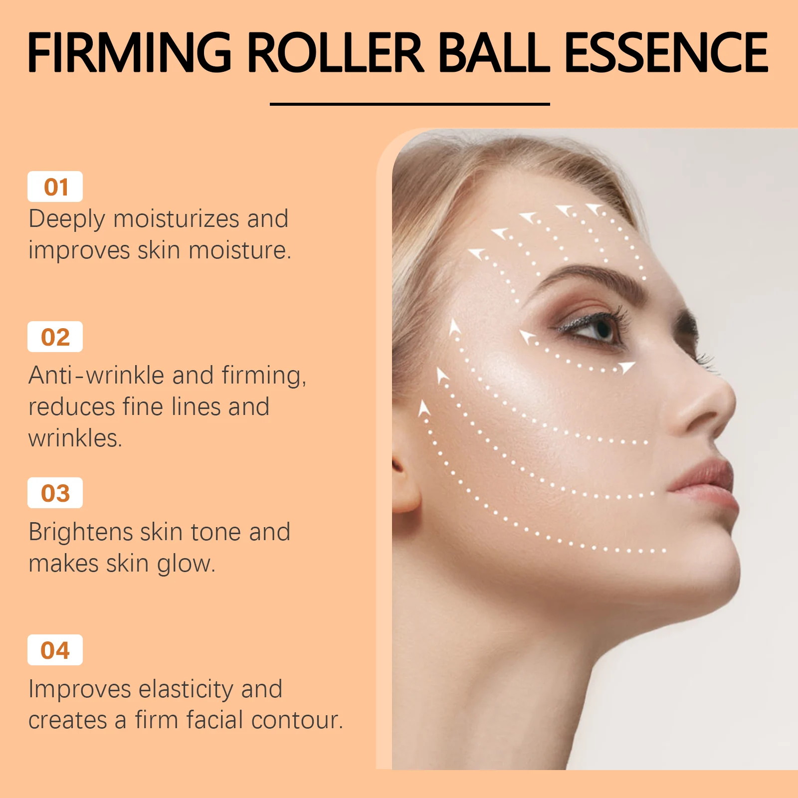 West Month Firming Roller Ball Essence for Face and Under Eyes with Castor & Jojoba Oil 7 firming roller ball essence wes j4437b6g desc 7