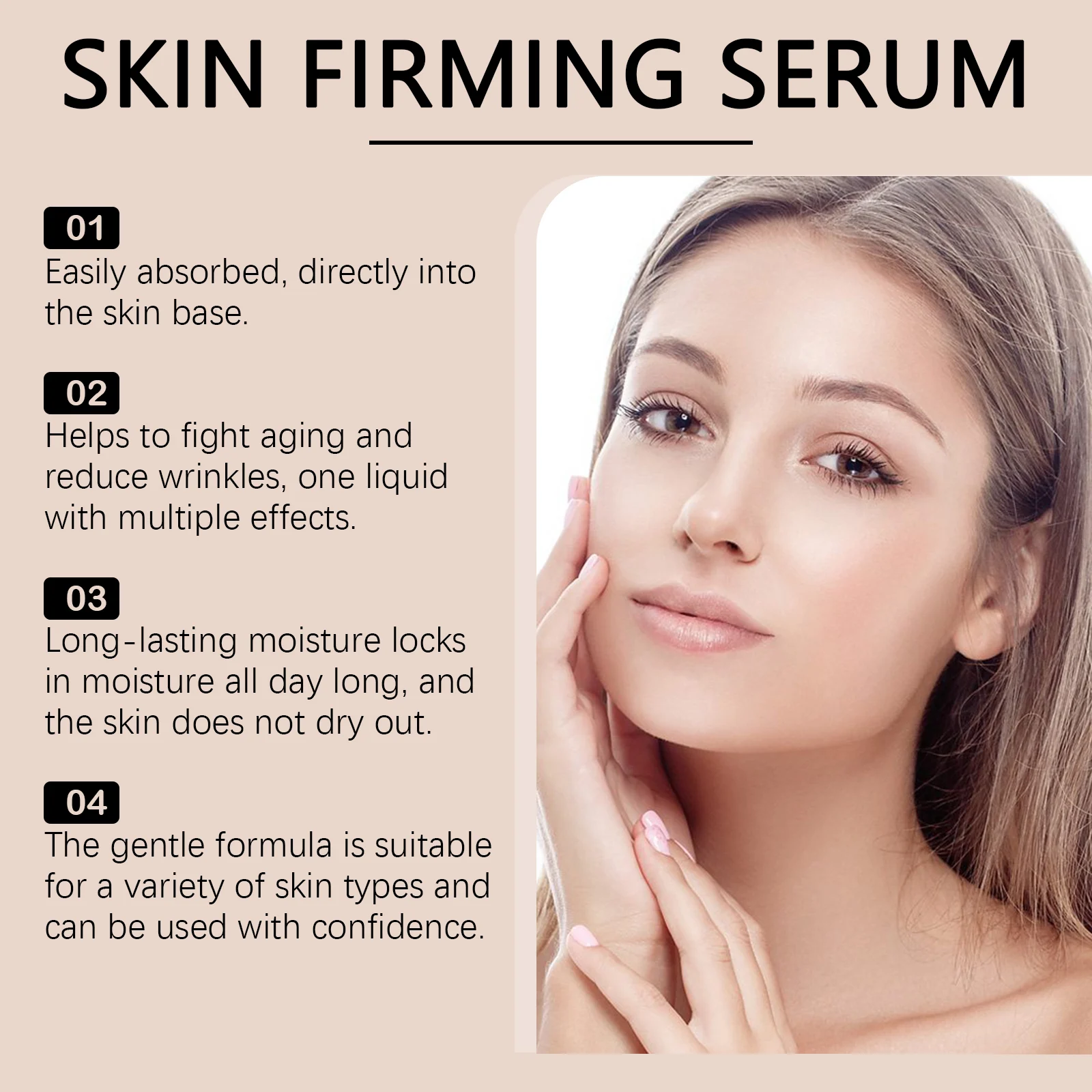 Firming Serum with Chlorella & Tripeptide-1 for Anti-Aging & Deep Hydration 30ml 5 firming serum chlorella tripeptide anti aging hydration 30ml wes cym9v28d desc 5