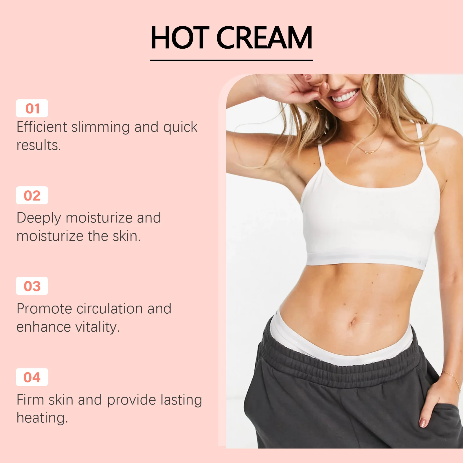 West Month Firming Body Cream - Ultra Moisturizing & Slimming Hot Cream for Toning and Tightening 5 firming sliming body cream wes 679ewaq4 desc 5
