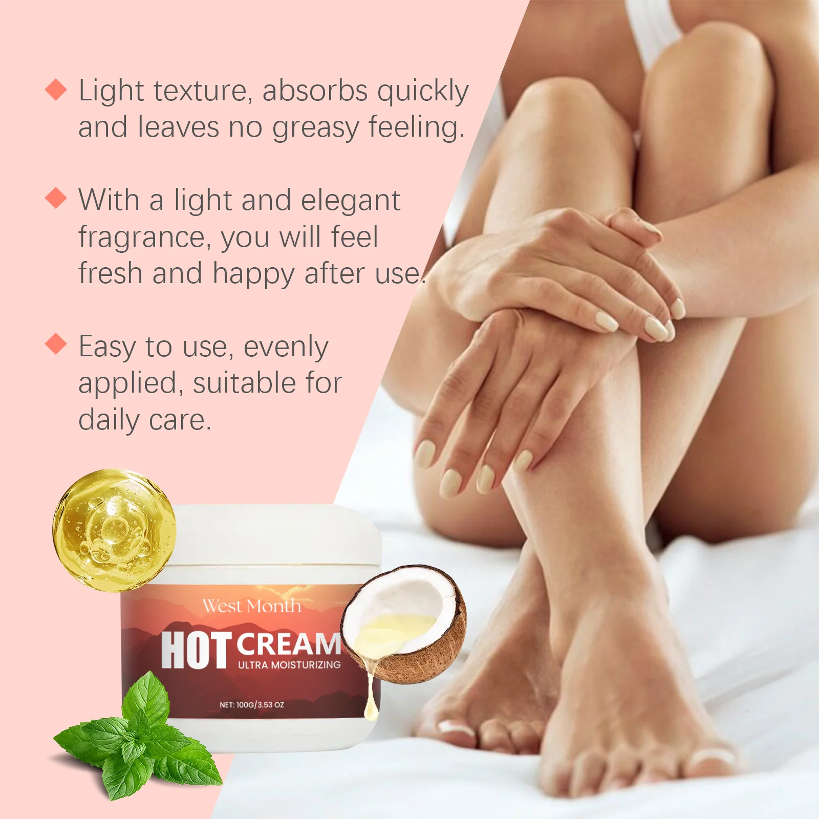 West Month Firming Body Cream - Ultra Moisturizing & Slimming Hot Cream for Toning and Tightening 8 firming sliming body cream wes 679ewaq4 desc 8
