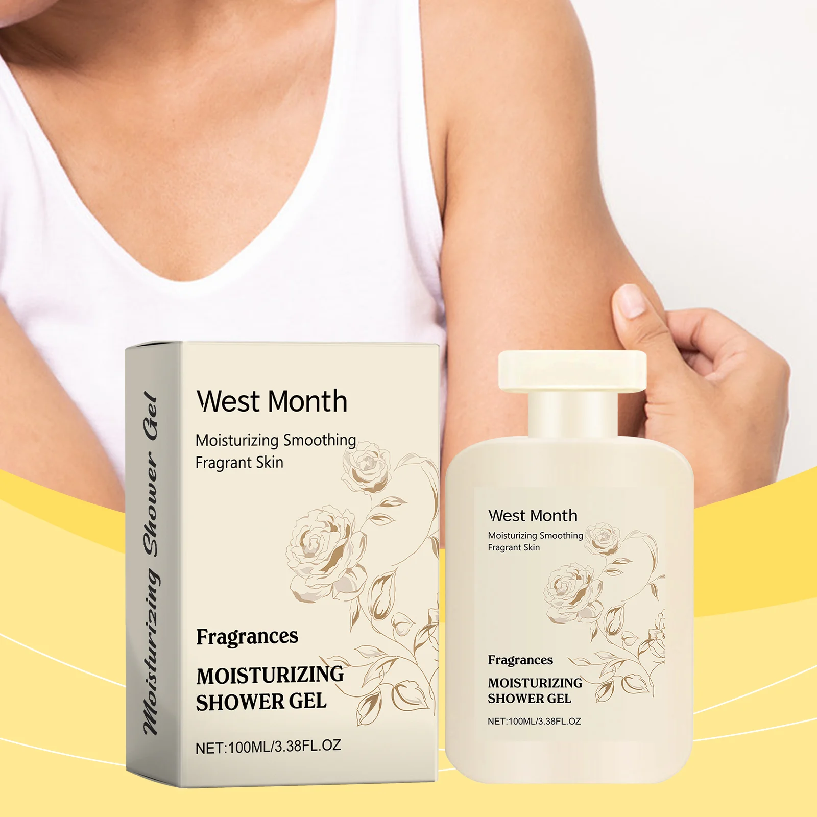 Fragrant Moisturizing Shower Gel 100ml for Smooth Skin, Deep Cleansing & Long-Lasting Freshness 2 fragrant moisturizing shower gel 100ml wes a2h2hmfx desc 2