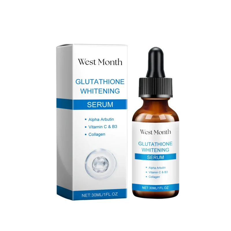 West Month Glutathione Brightening Serum with Alpha Arbutin and Vitamin C for hydrated, radiant, and even-toned skin