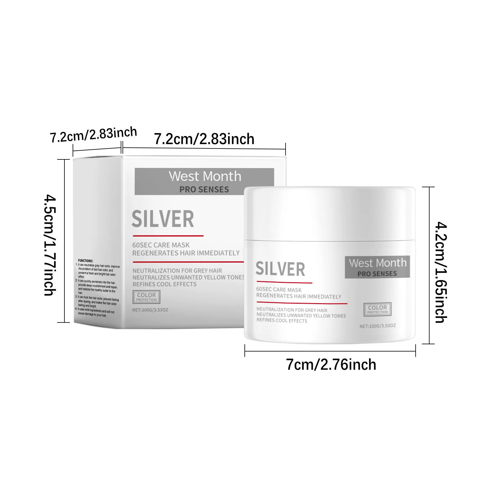 Hair Care Mask 100g for Dry Damaged Hair Repair, Deep Nourishing & Color Brightening 1 hair care mask 100g repair dry damaged hair nourishing color brightening wes h2zkvtt4 desc 1