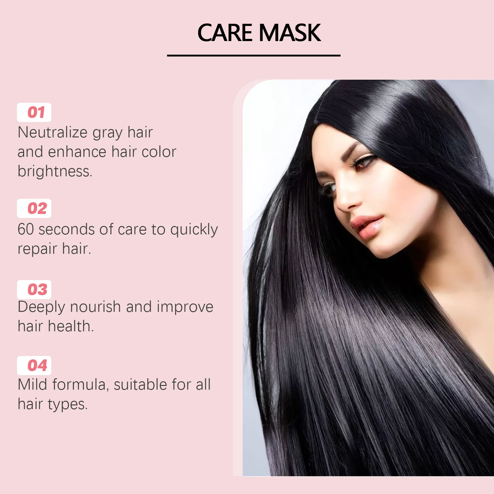 Hair Care Mask 100g for Dry Damaged Hair Repair, Deep Nourishing & Color Brightening 11 hair care mask 100g repair dry damaged hair nourishing color brightening wes h2zkvtt4 desc 11