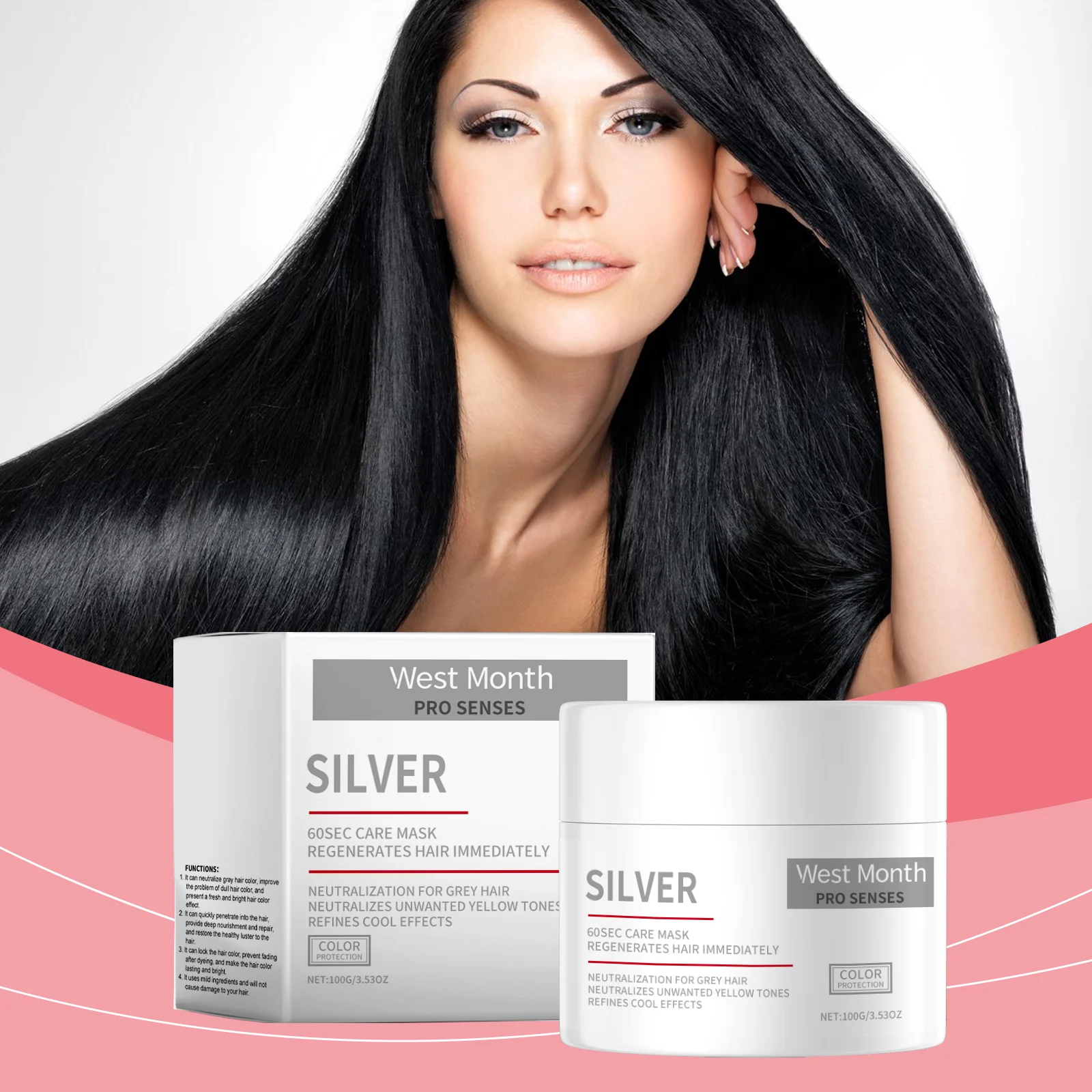 Hair Care Mask 100g for Dry Damaged Hair Repair, Deep Nourishing & Color Brightening 2 hair care mask 100g repair dry damaged hair nourishing color brightening wes h2zkvtt4 desc 2