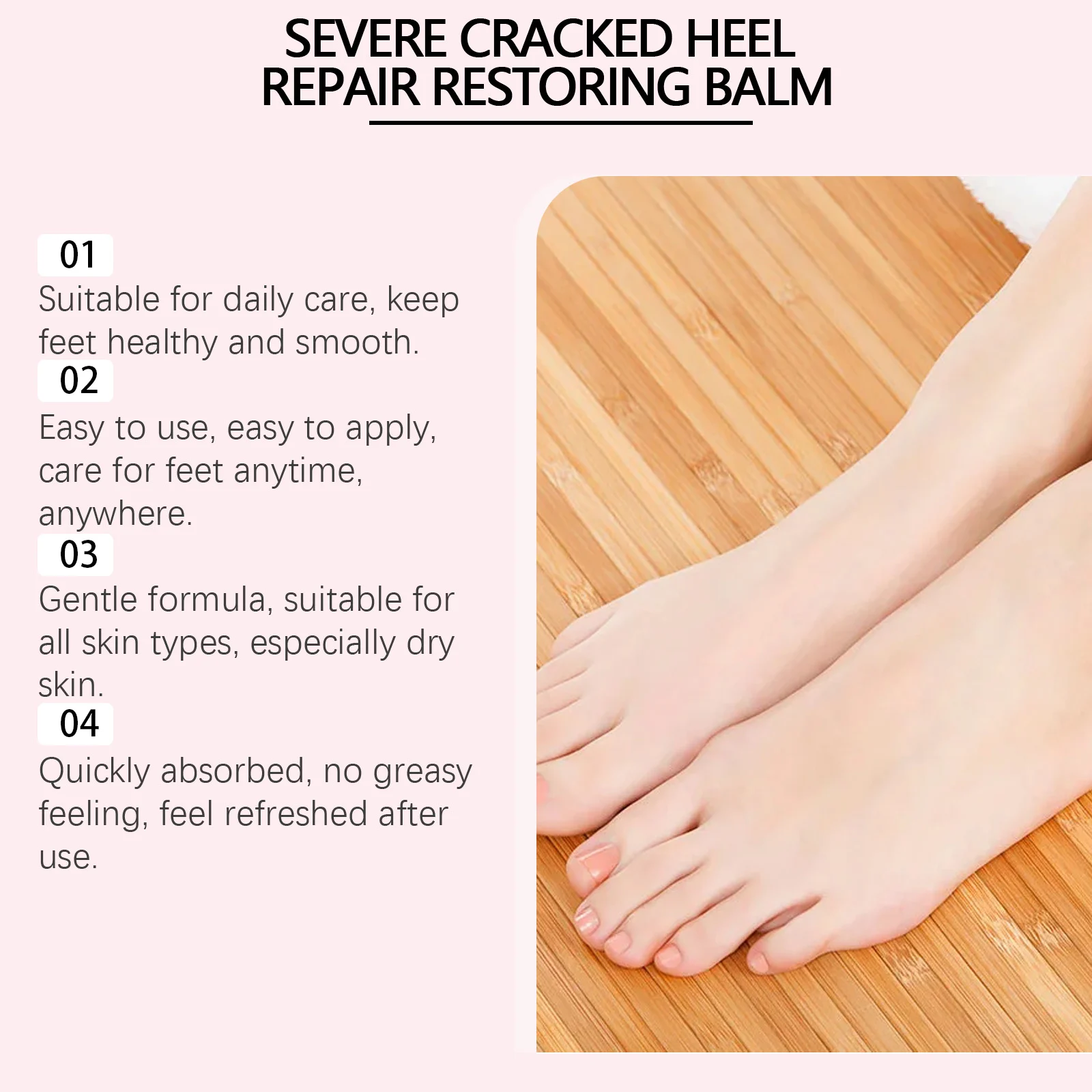 West Month Heel Repair Balm for Cracked Dry Feet Moisturizing Foot Care Stick 8 heel repair balm foot care wes ub8fcz7n desc 8